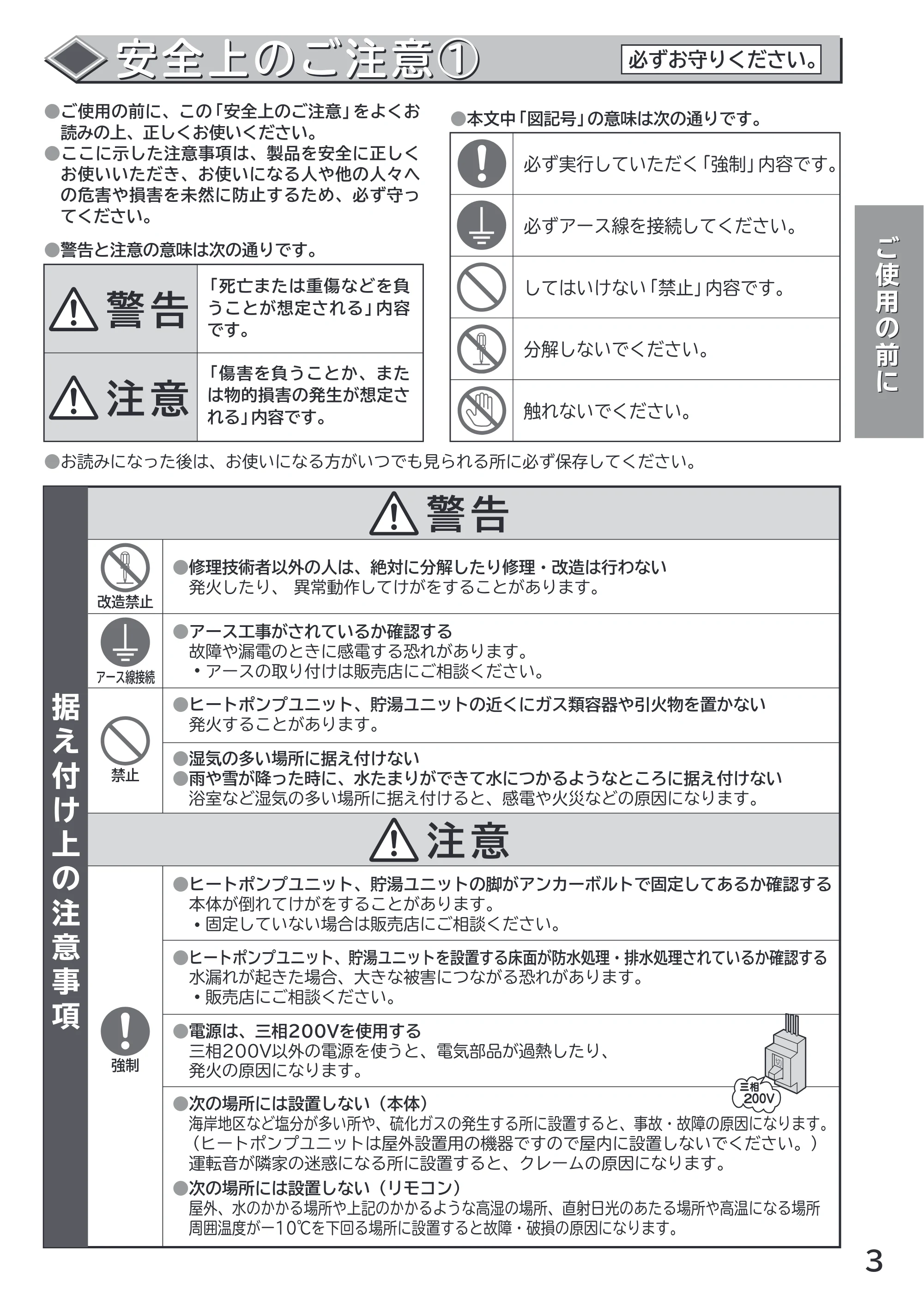日立 RHK-1501AJKS 取扱説明書 — 原本ページ — 3ページ