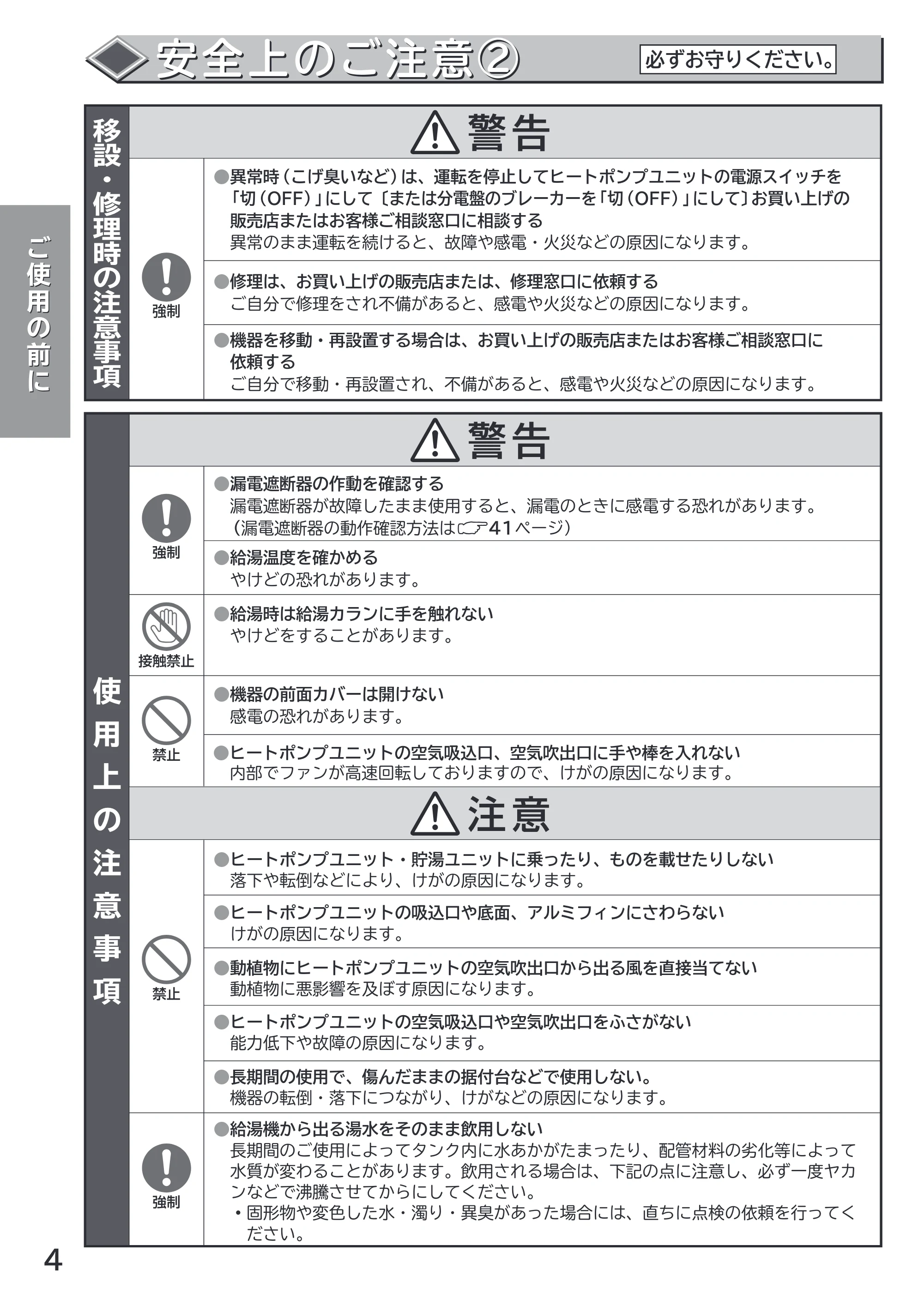 日立 RHK-1501AJKS 取扱説明書 — 原本ページ — 4ページ