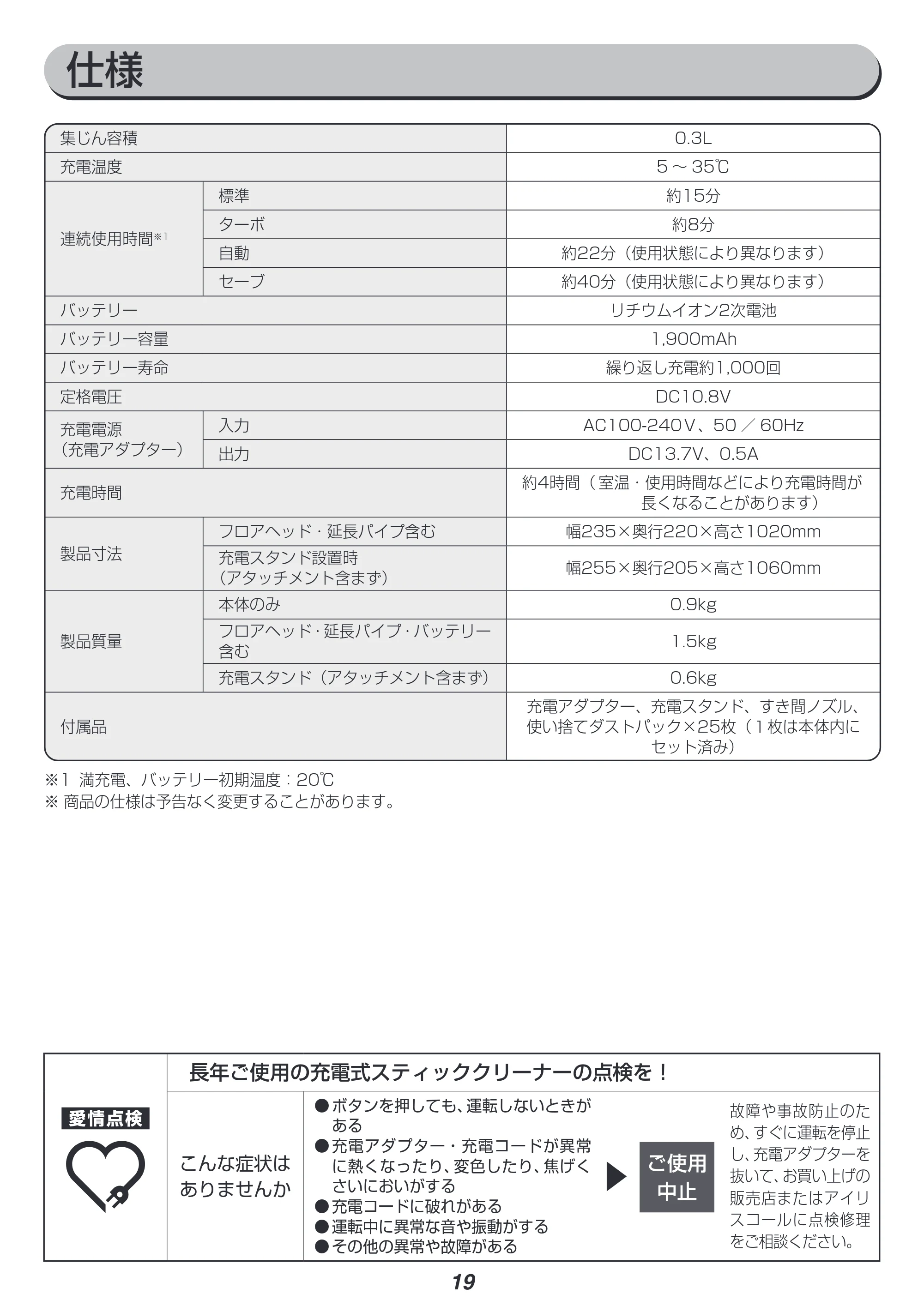 アイリスオーヤマ SBD-200P 取扱説明書 — 原本ページ — 19ページ