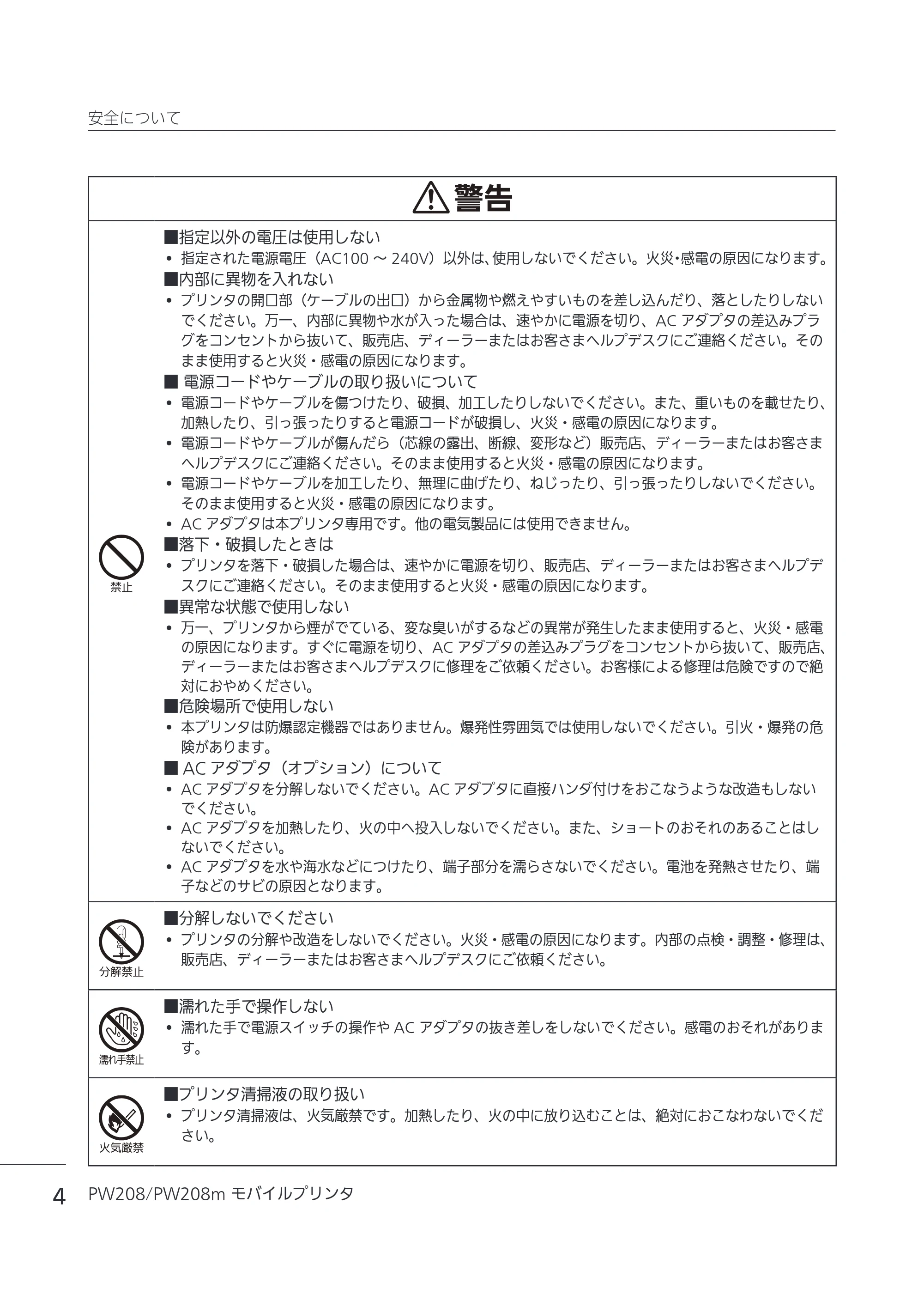 サトー Petit lapin(プチラパン)PW208 / PW208m / etit lapin(プチラパン)PW208 / PW208m PW208 / PW208m取扱説明書（第5版） — 原本ページ — 7ページ