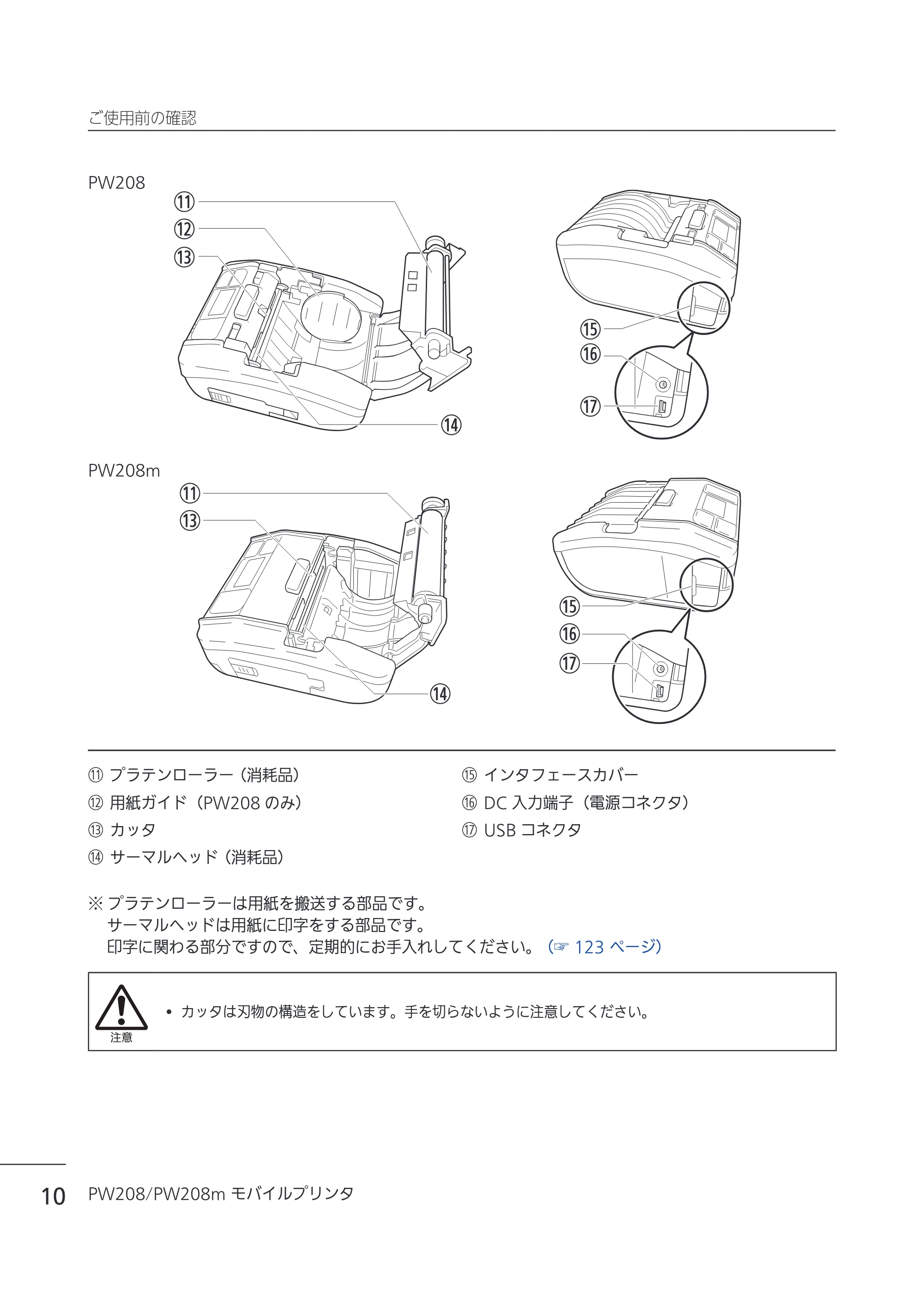 サトー Petit lapin(プチラパン)PW208 / PW208m / etit lapin(プチラパン)PW208 / PW208m PW208 / PW208m取扱説明書（第5版） — 原本ページ — 13ページ