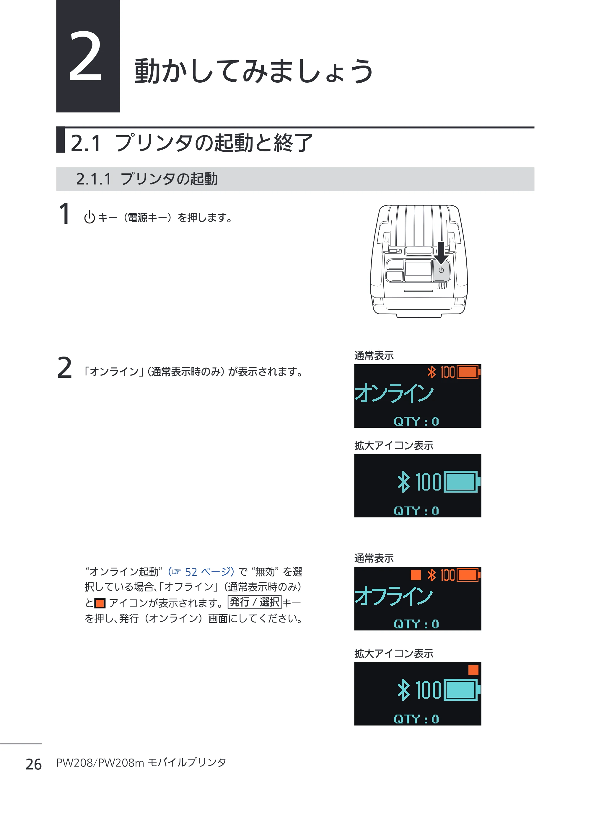 サトー Petit lapin(プチラパン)PW208 / PW208m / etit lapin(プチラパン)PW208 / PW208m PW208 / PW208m取扱説明書（第5版） — 2 動かしてみましょう — 原本ページ — 29ページ