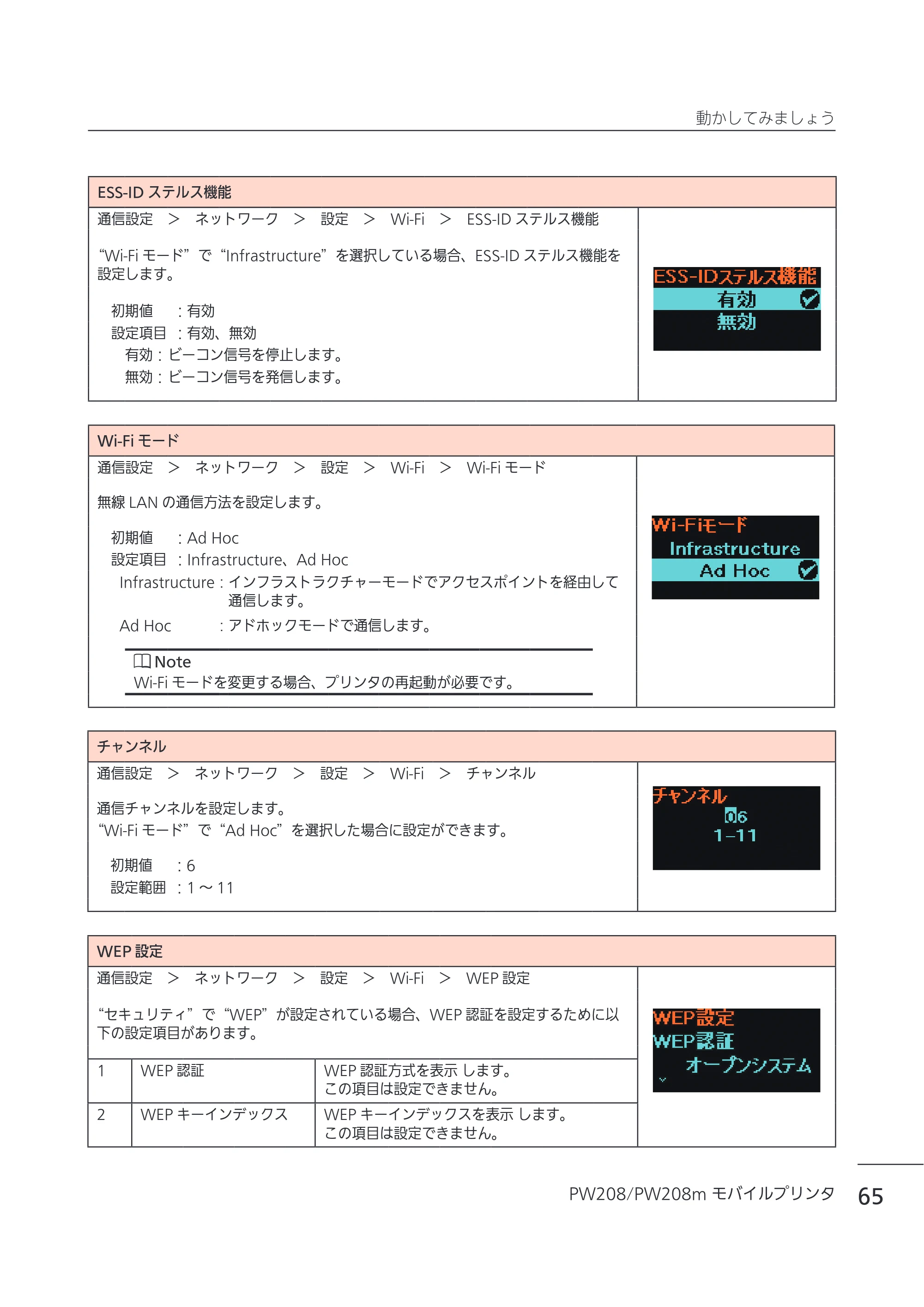 サトー Petit lapin(プチラパン)PW208 / PW208m / etit lapin(プチラパン)PW208 / PW208m PW208 / PW208m取扱説明書（第5版） — 原本ページ — 68ページ