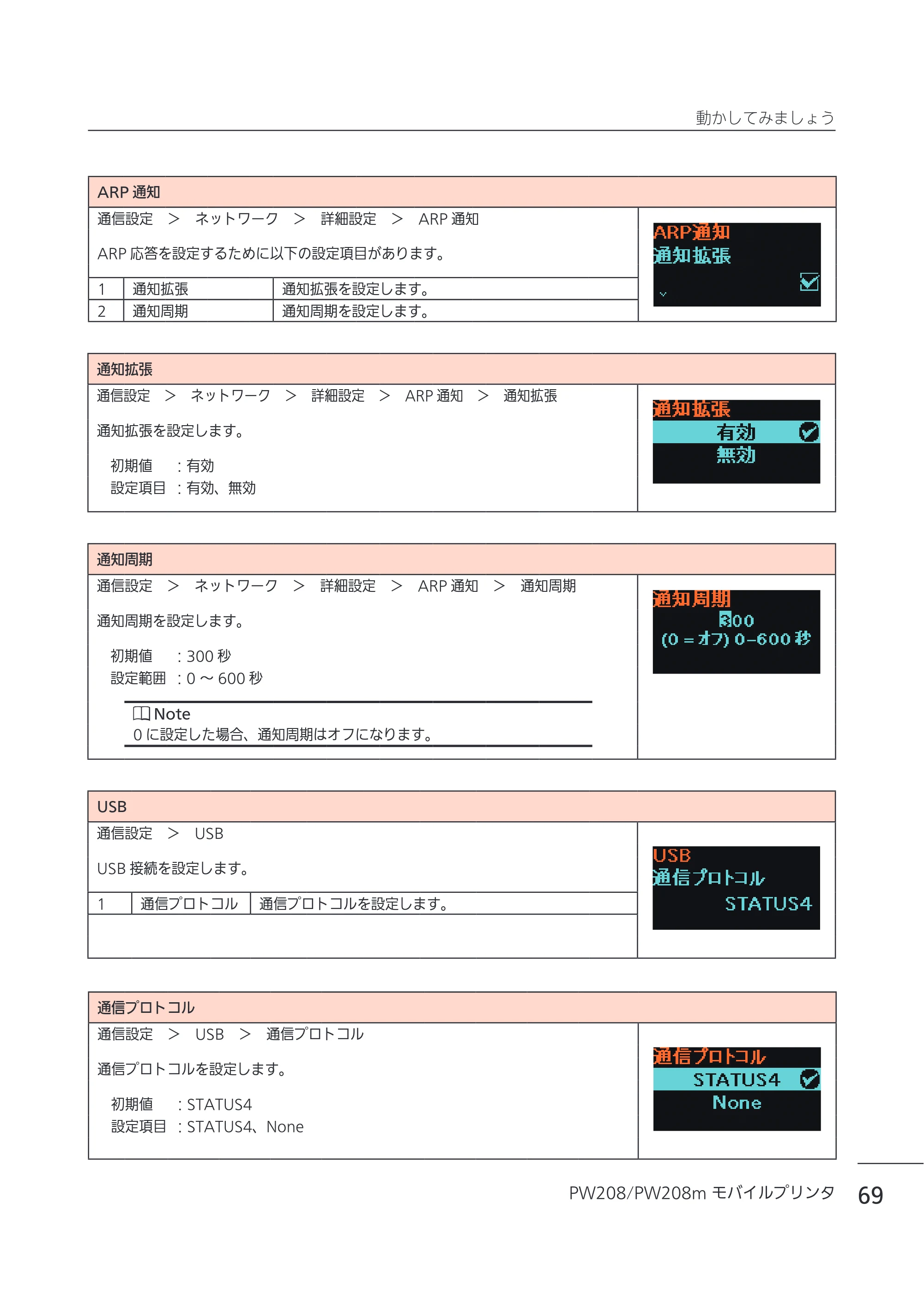 サトー Petit lapin(プチラパン)PW208 / PW208m / etit lapin(プチラパン)PW208 / PW208m PW208 / PW208m取扱説明書（第5版） — 原本ページ — 72ページ