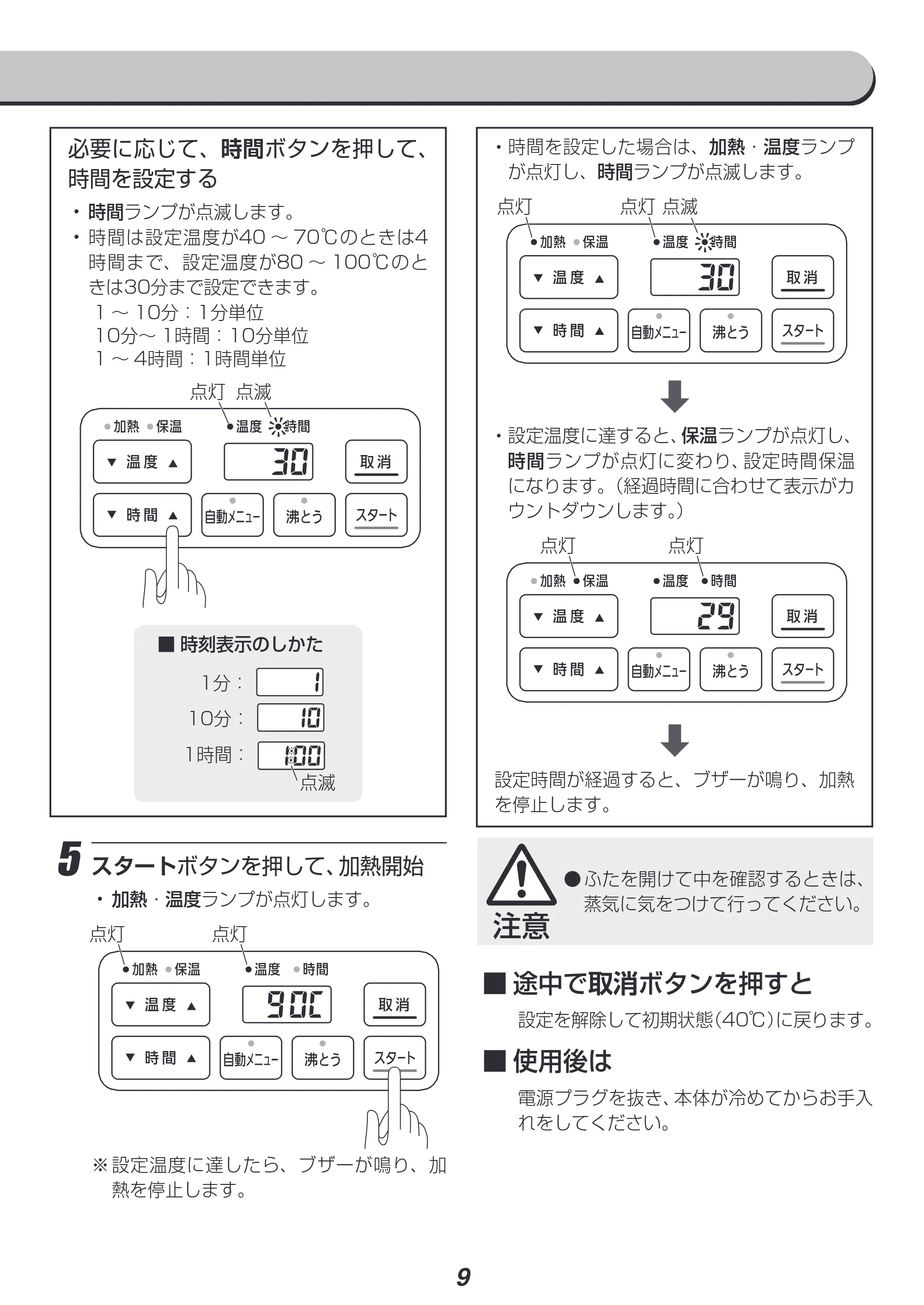 アイリスオーヤマ ICK-M1200 取扱説明書 — 原本ページ — 9ページ