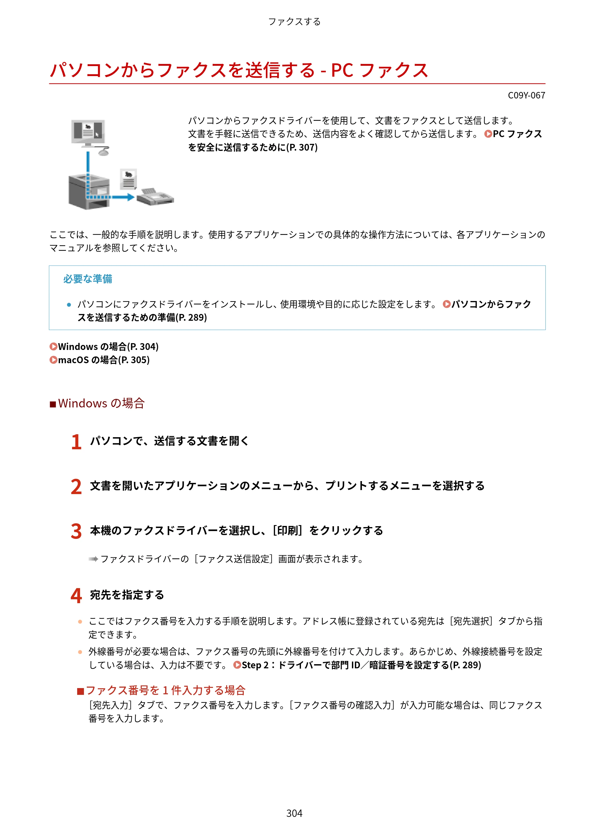 キヤノン MF665Cdw/MF663Cdw ユーザーズガイド 2026年6月25日更新（6.11 MB） — パソコンからファクスを送信する - PCファクス — 原本ページ — 314ページ