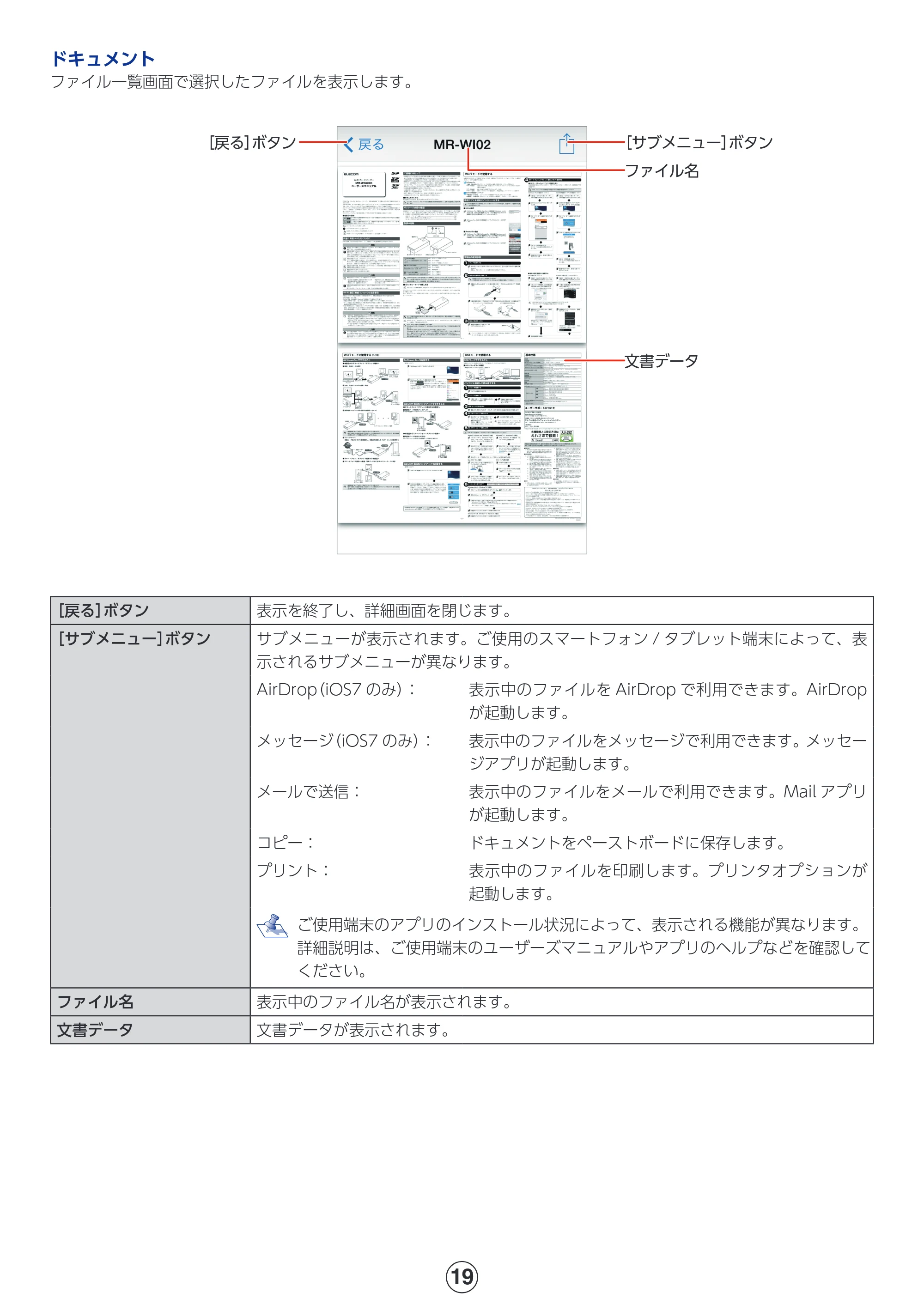 エレコム MR-WI02BK 詳細マニュアル — 原本ページ — 19ページ
