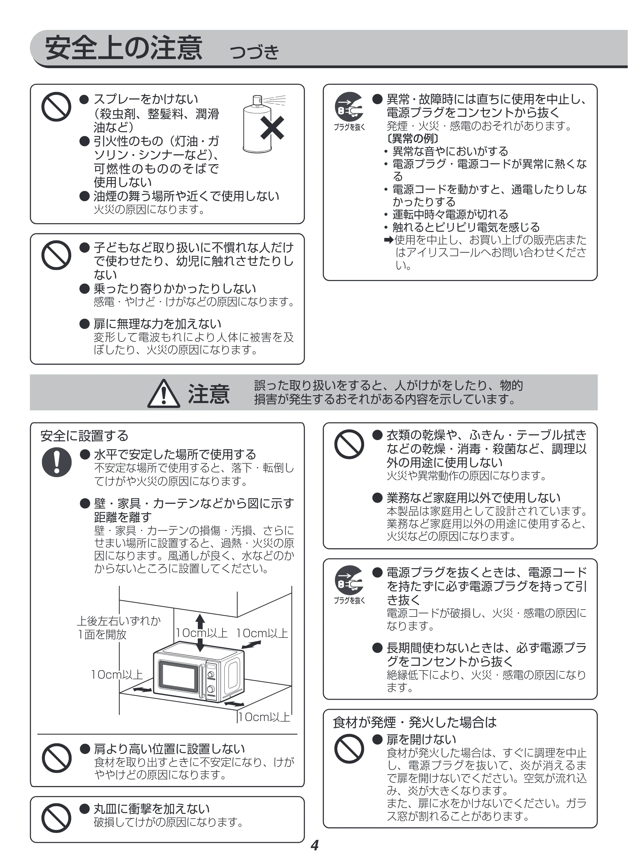 アイリスオーヤマ IMB-RT17 取扱説明書 — 原本ページ — 4ページ