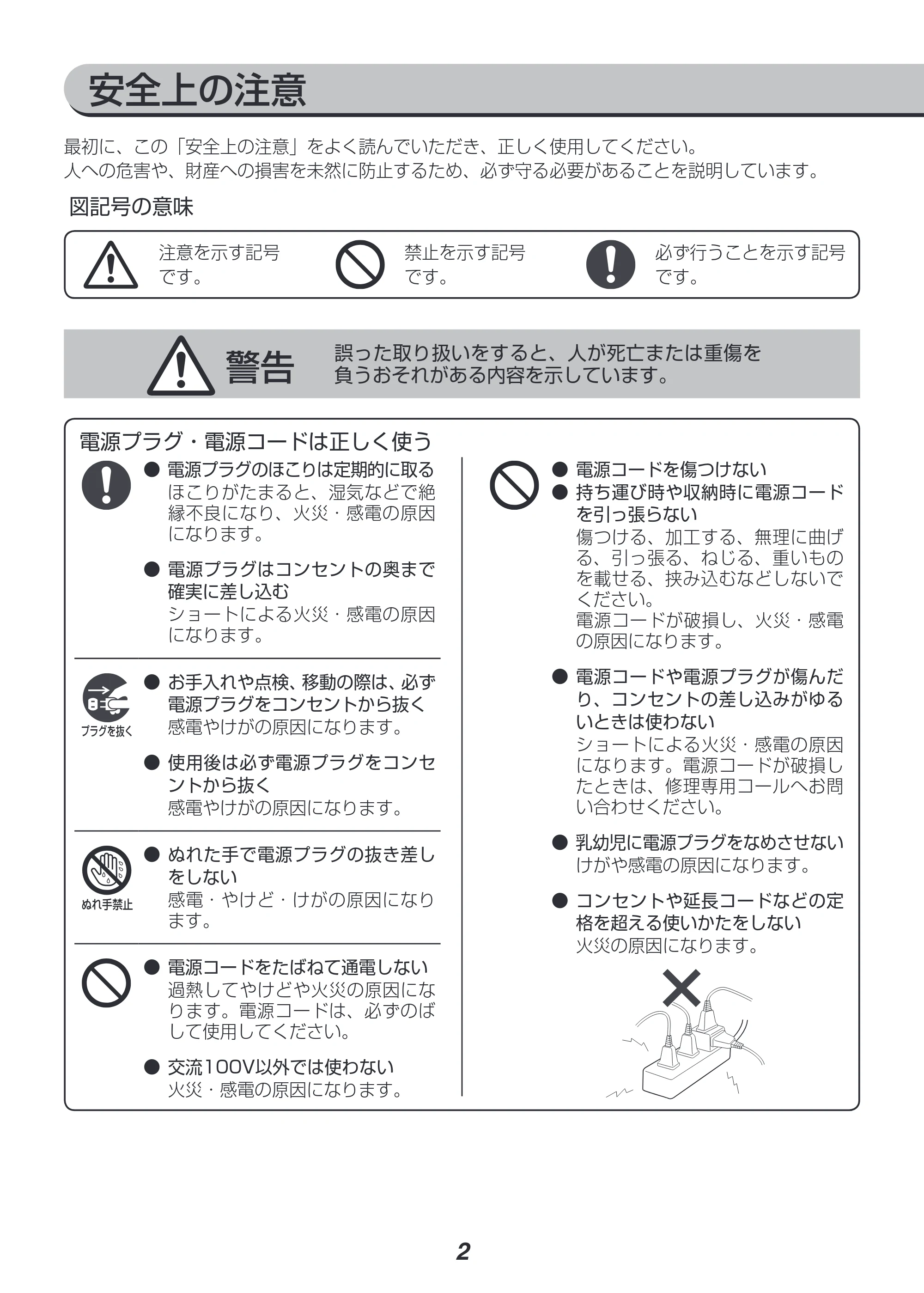 アイリスオーヤマ RCI-B5 取扱説明書 — 原本ページ — 2ページ