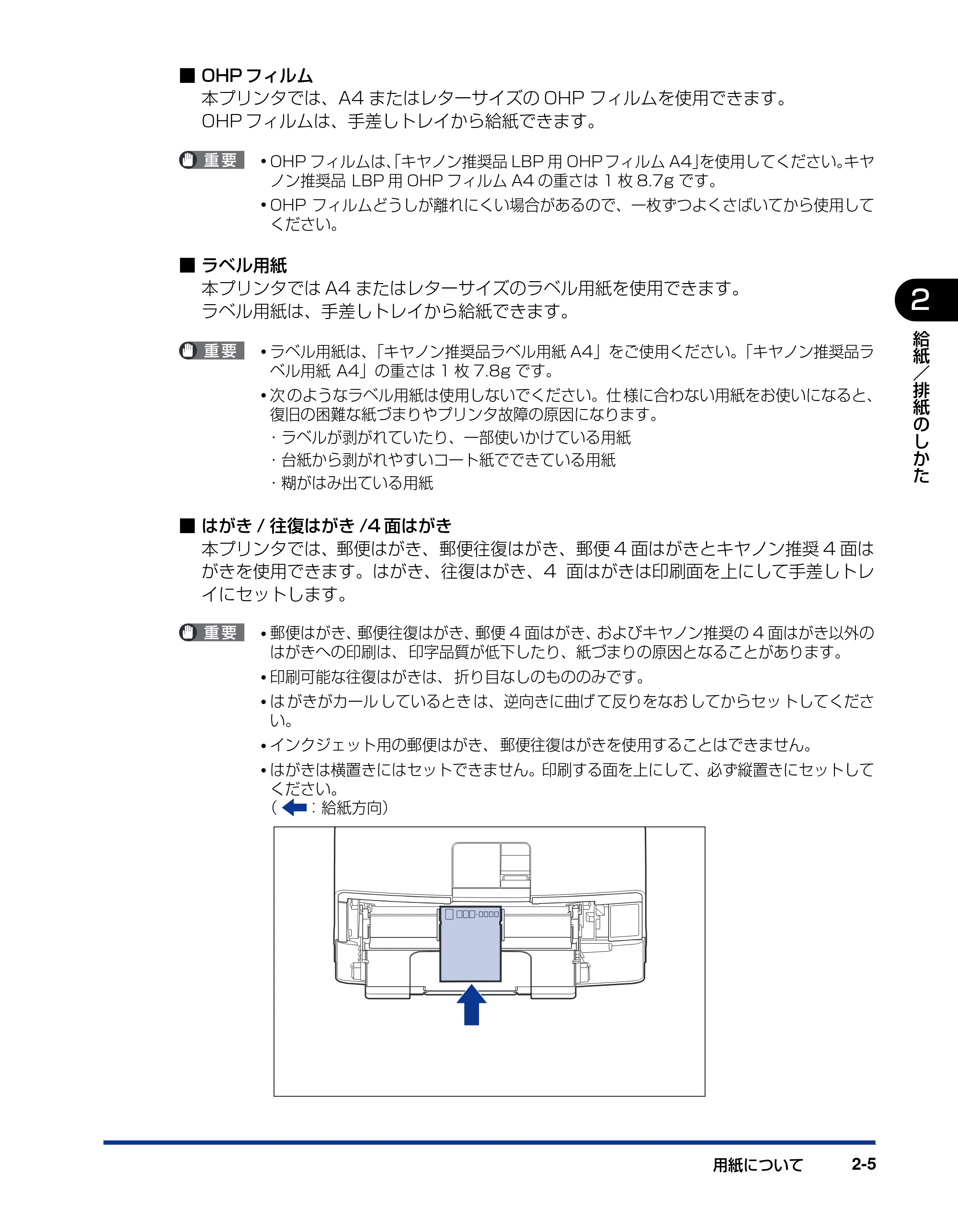 キヤノン LBP3500 ユーザーズガイド 2012年12月6日更新（PDF：14.9MB） — 原本ページ — 43ページ