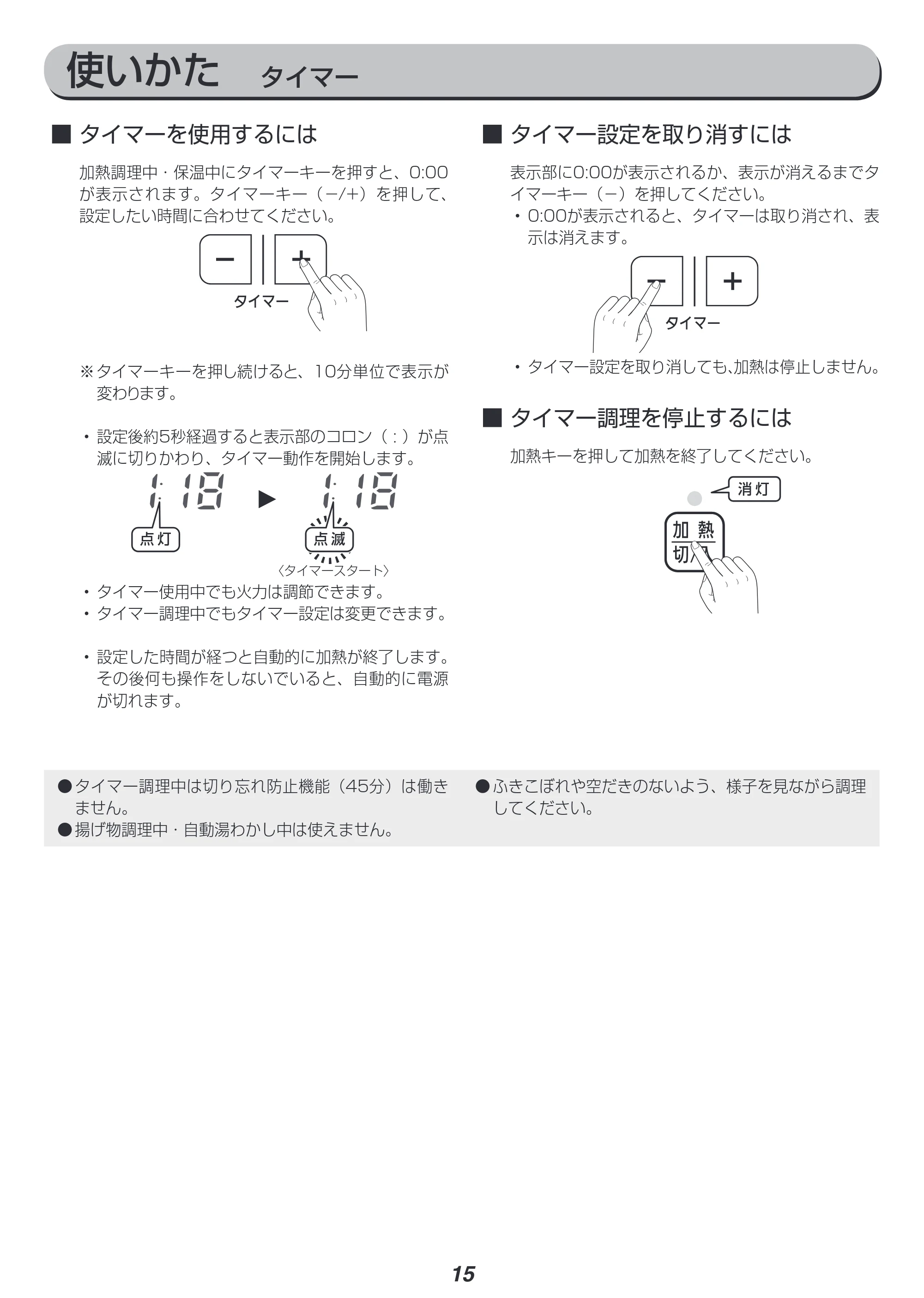 アイリスオーヤマ IHC-W2 取扱説明書 — 原本ページ — 15ページ