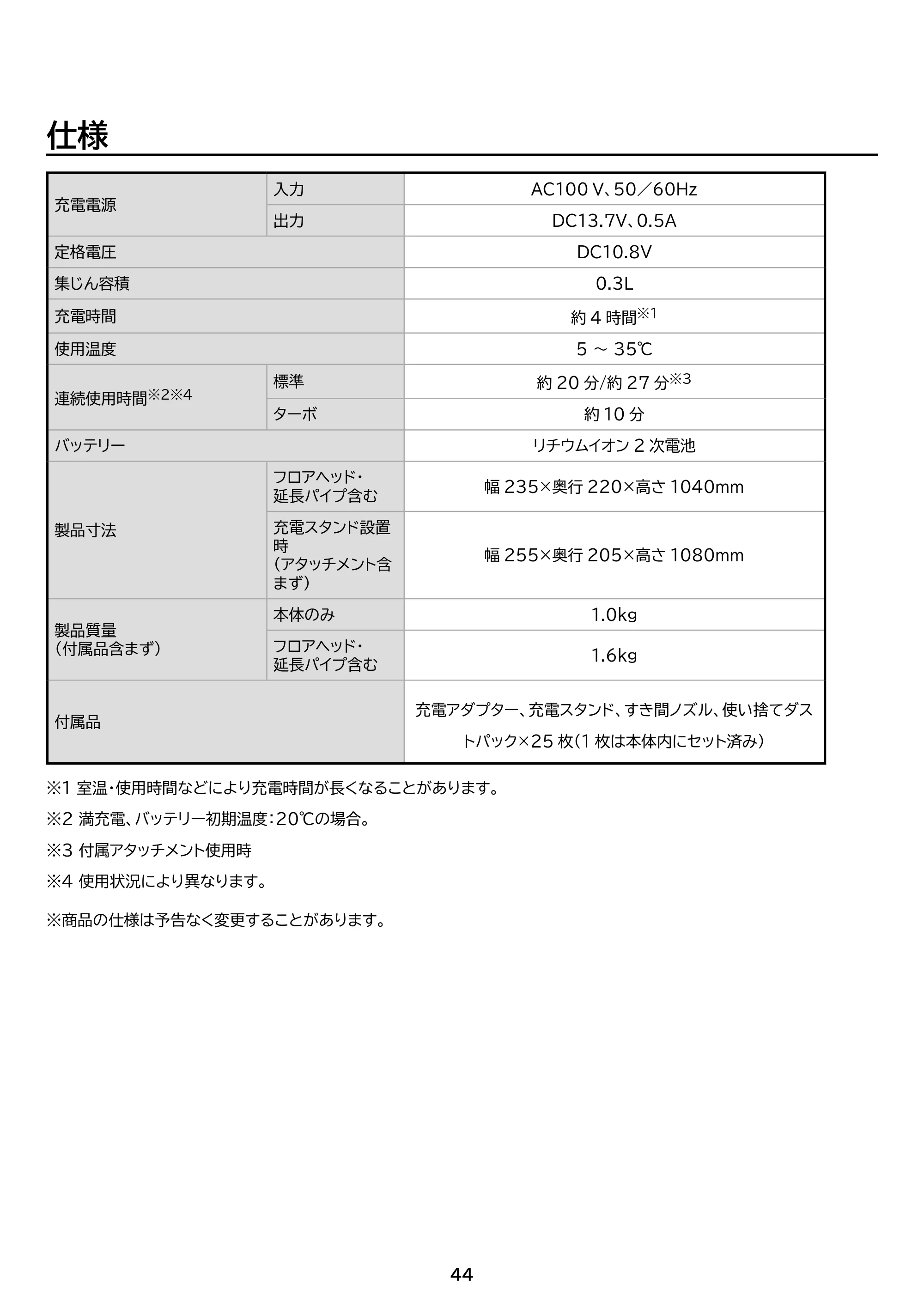 アイリスオーヤマ SBD-77P 取扱説明書 — 原本ページ — 44ページ