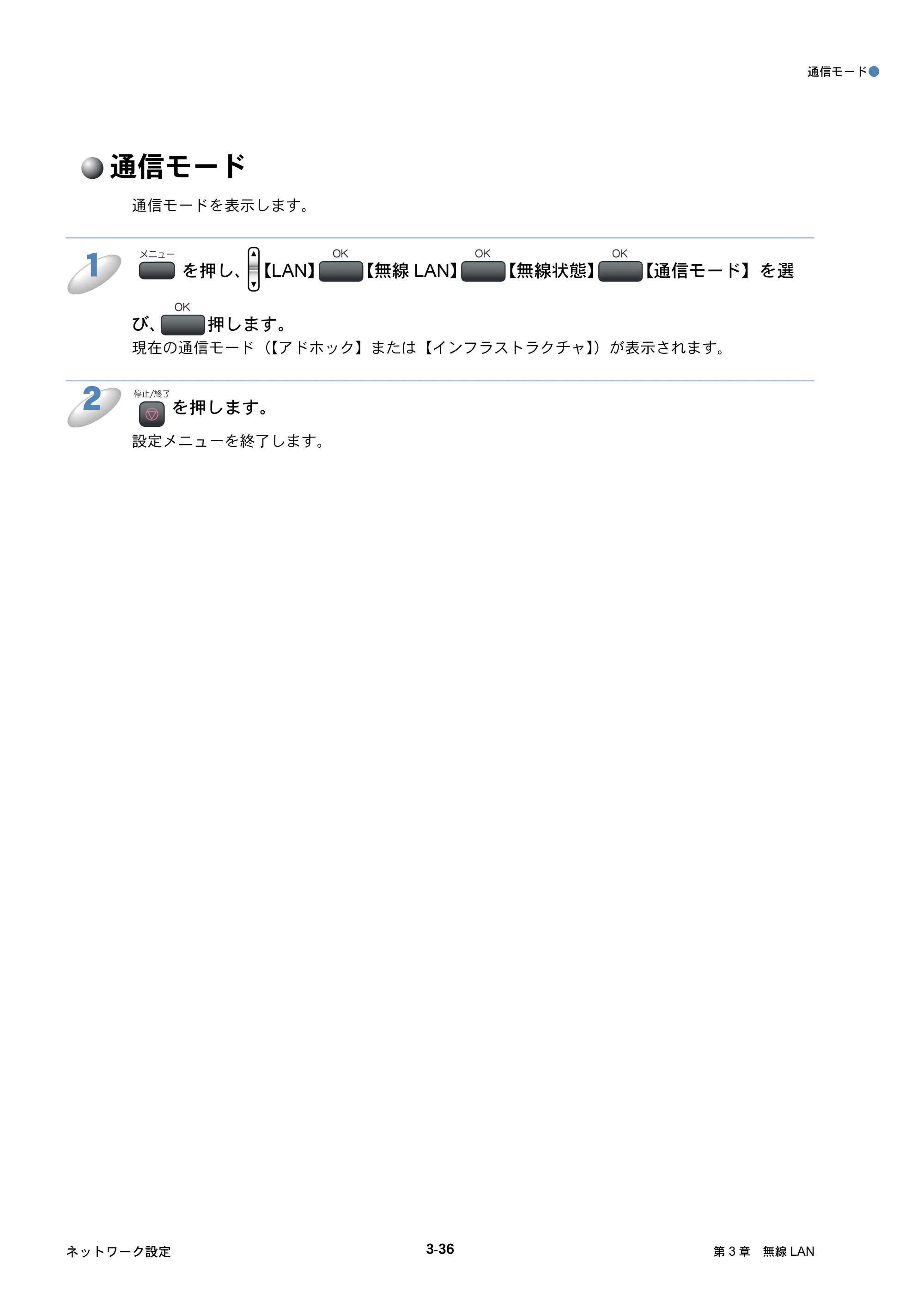 ブラザー DCP-770CN / MFC-480CN / MFC-870CDN / MFC-870CDWN ネットワーク取扱説明書 — 通信モード — 原本ページ — 73ページ