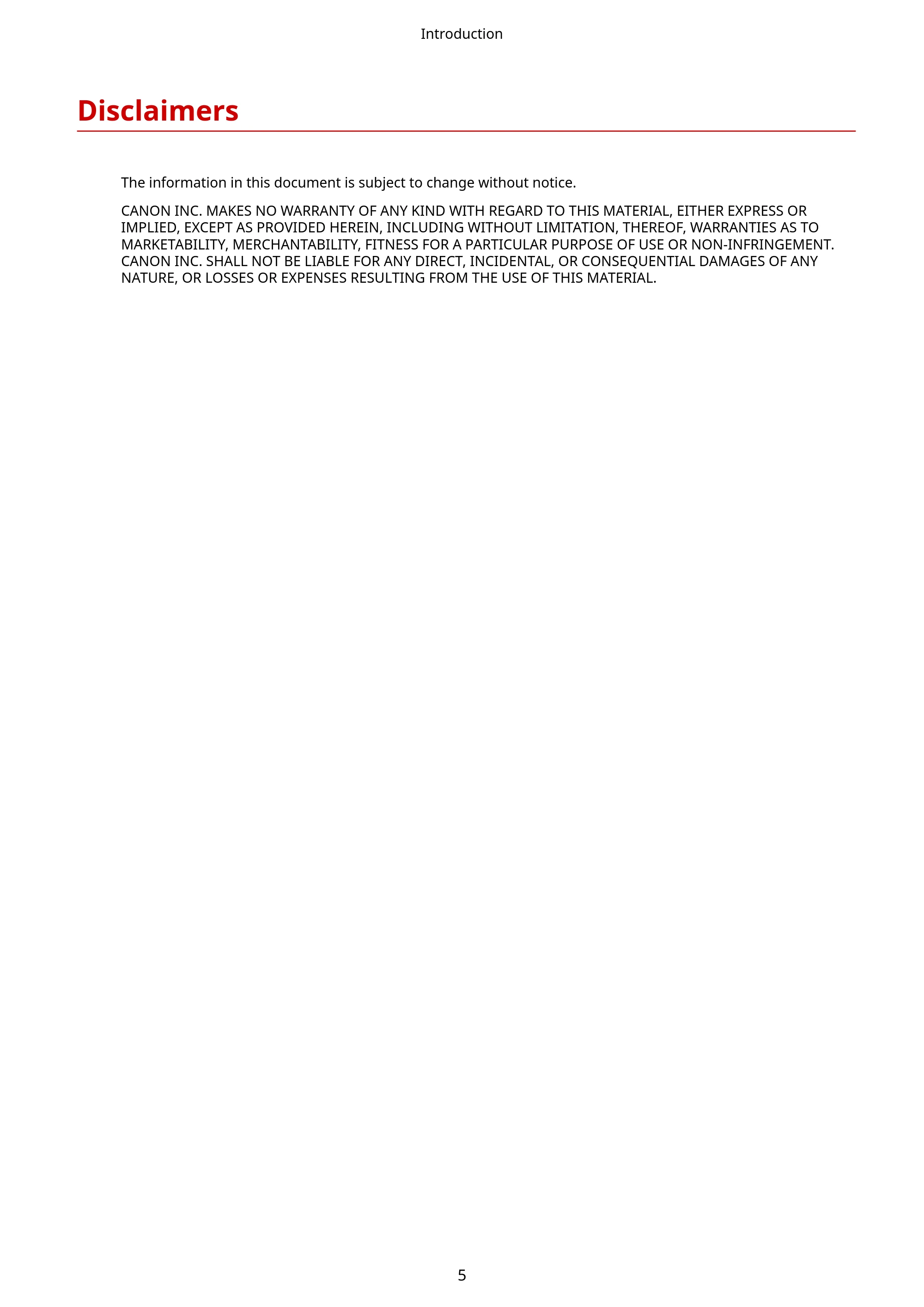 キヤノン MF289dw・MF288dw・MF286dn Scan Gear MF V11.3.0.0 User's Guide（English） 2024年10月24日掲載（PDF：158KB） — Disclaimers — 原本ページ — 7ページ