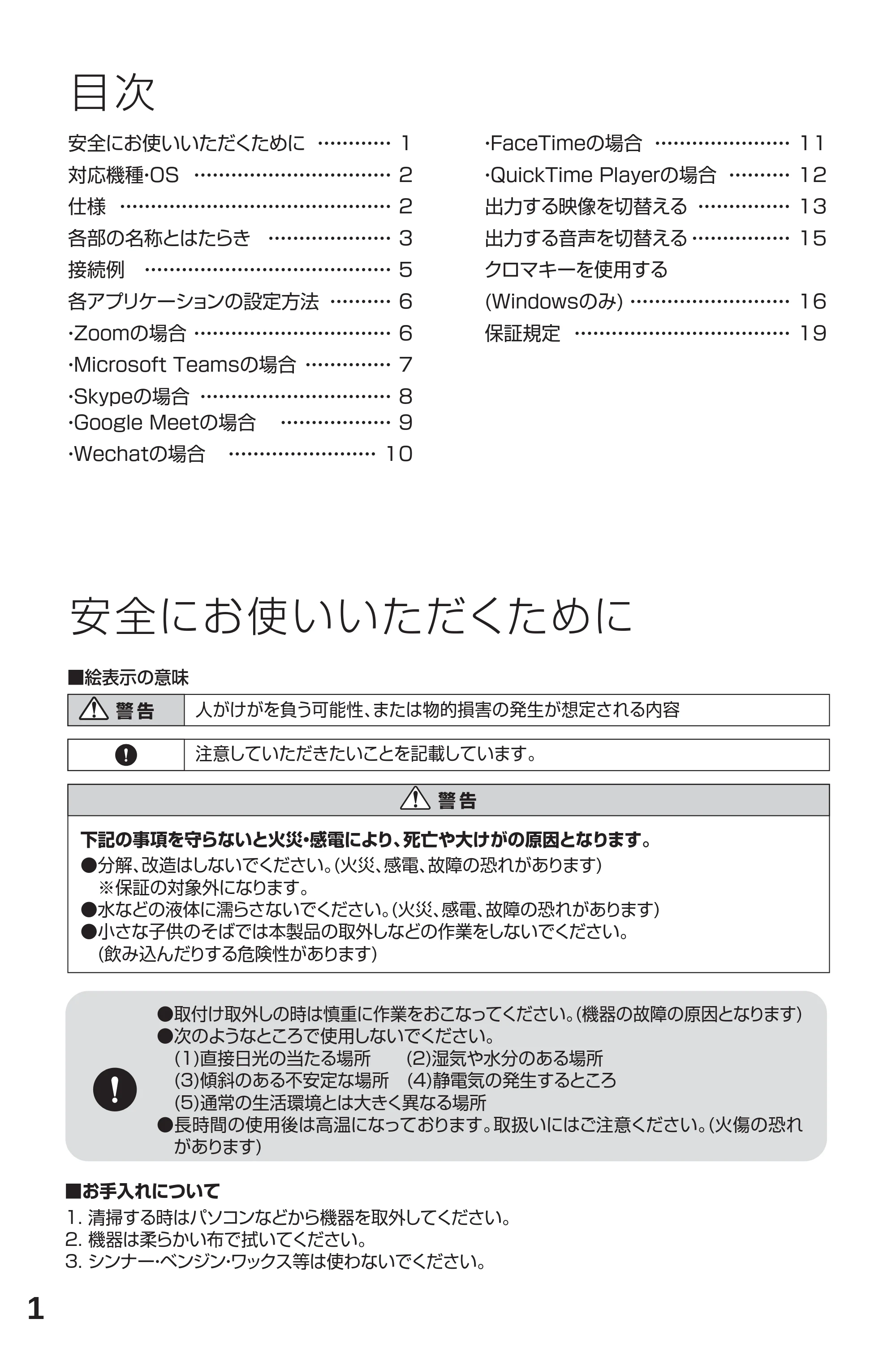 サンワサプライ 401-CVHDUVC5 取扱説明書 — ・・ — 原本ページ — 2ページ