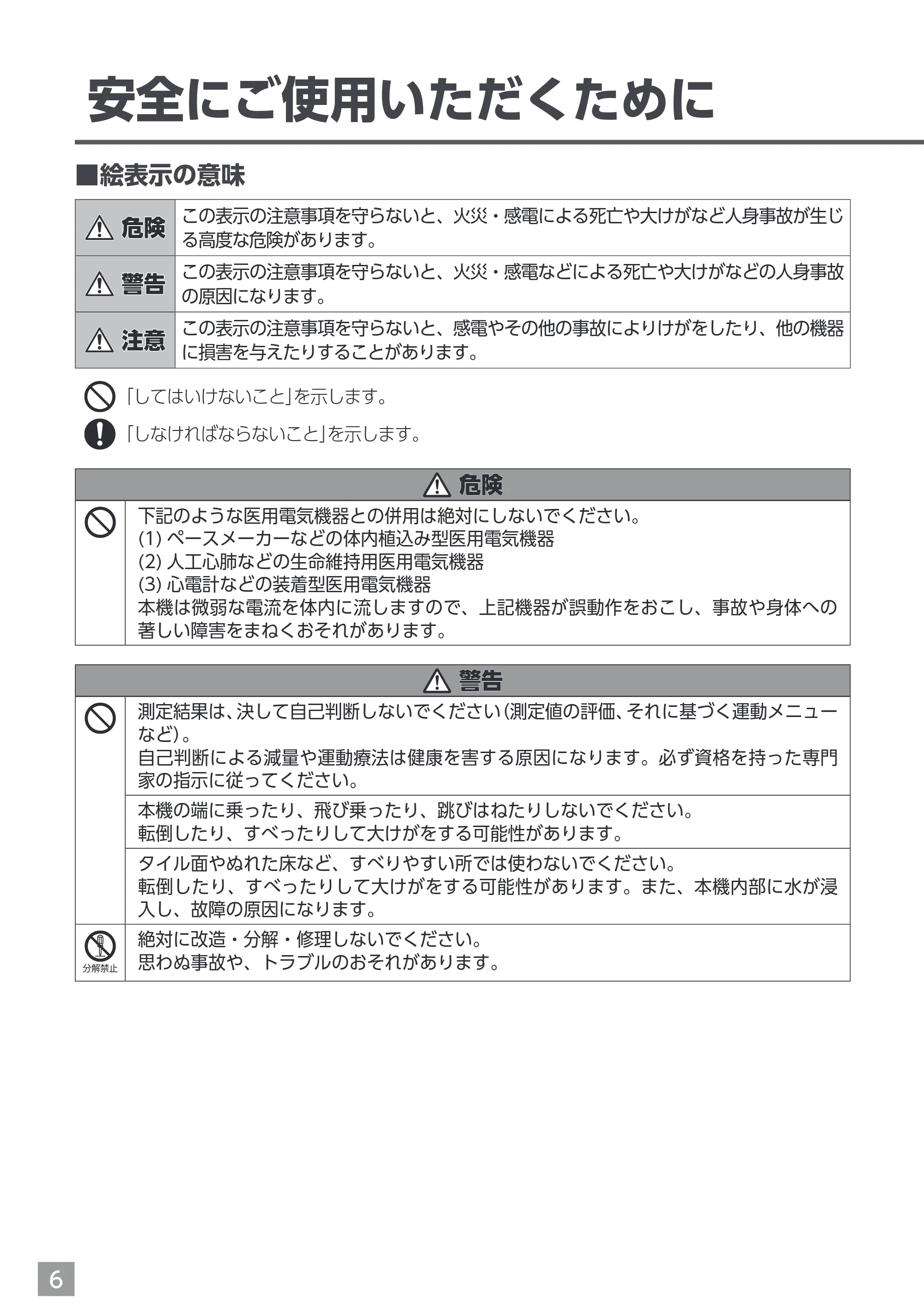 エレコム EFSW02WH 取扱説明書 — 安全にご使用いただくために — 原本ページ — 6ページ