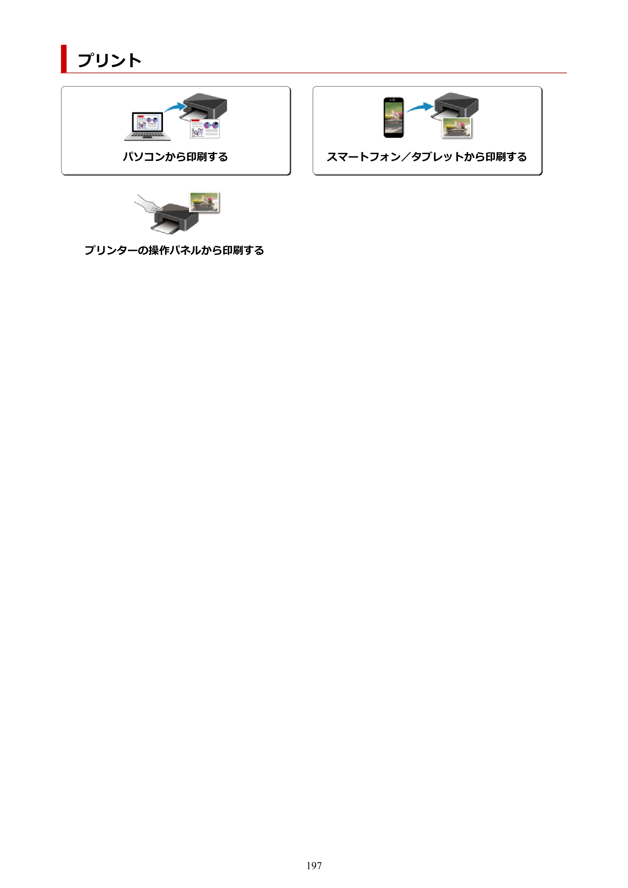 キヤノン GM4030 GM4030 （PDF） オンラインマニュアル - 取扱説明書 - （Windows） 2026年5月21日更新（PDF：6.2MB） — プリント — 原本ページ — 197ページ