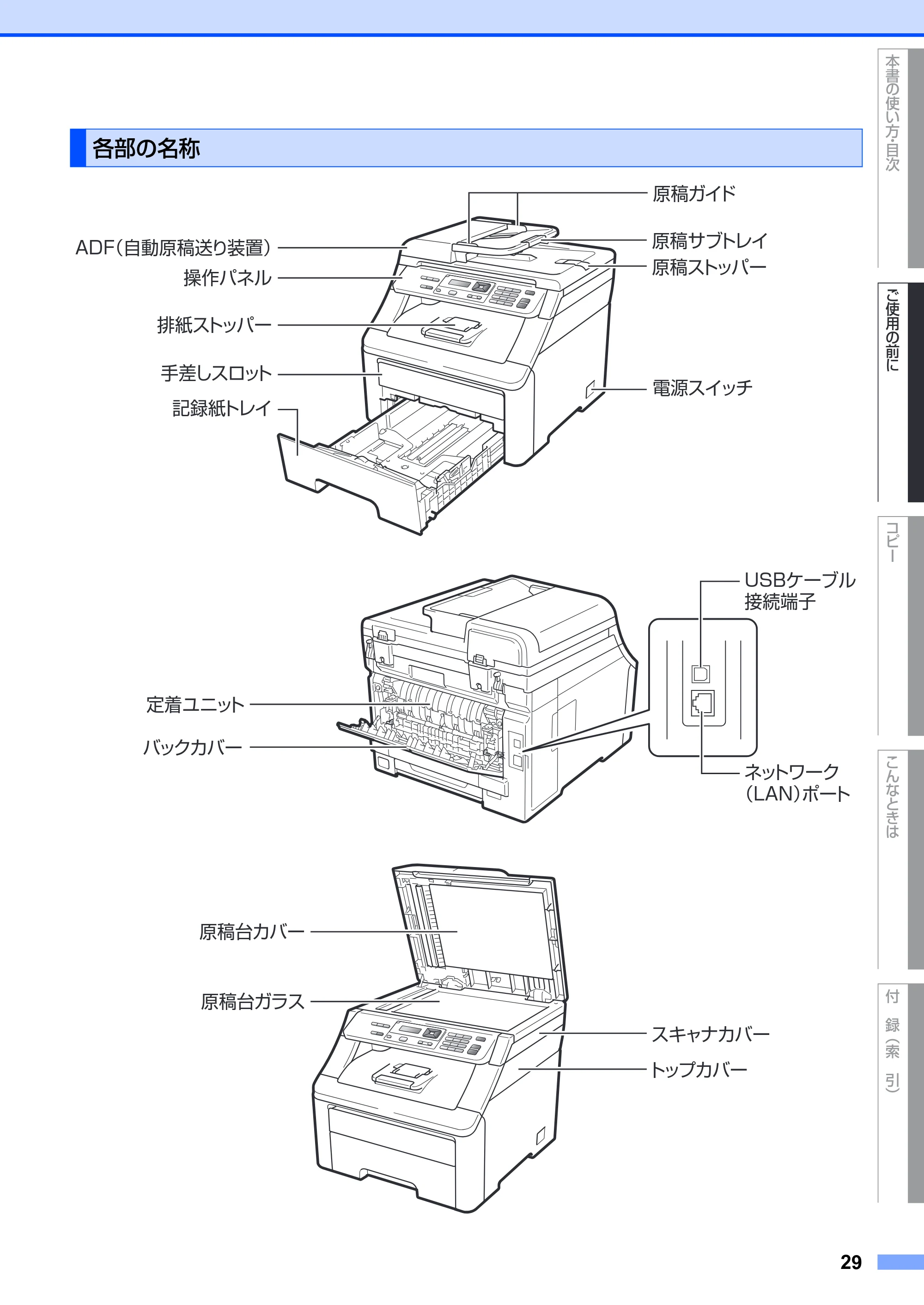 ブラザー DCP-9010CN ユーザーズガイド ～基本編～ — 原本ページ — 29ページ
