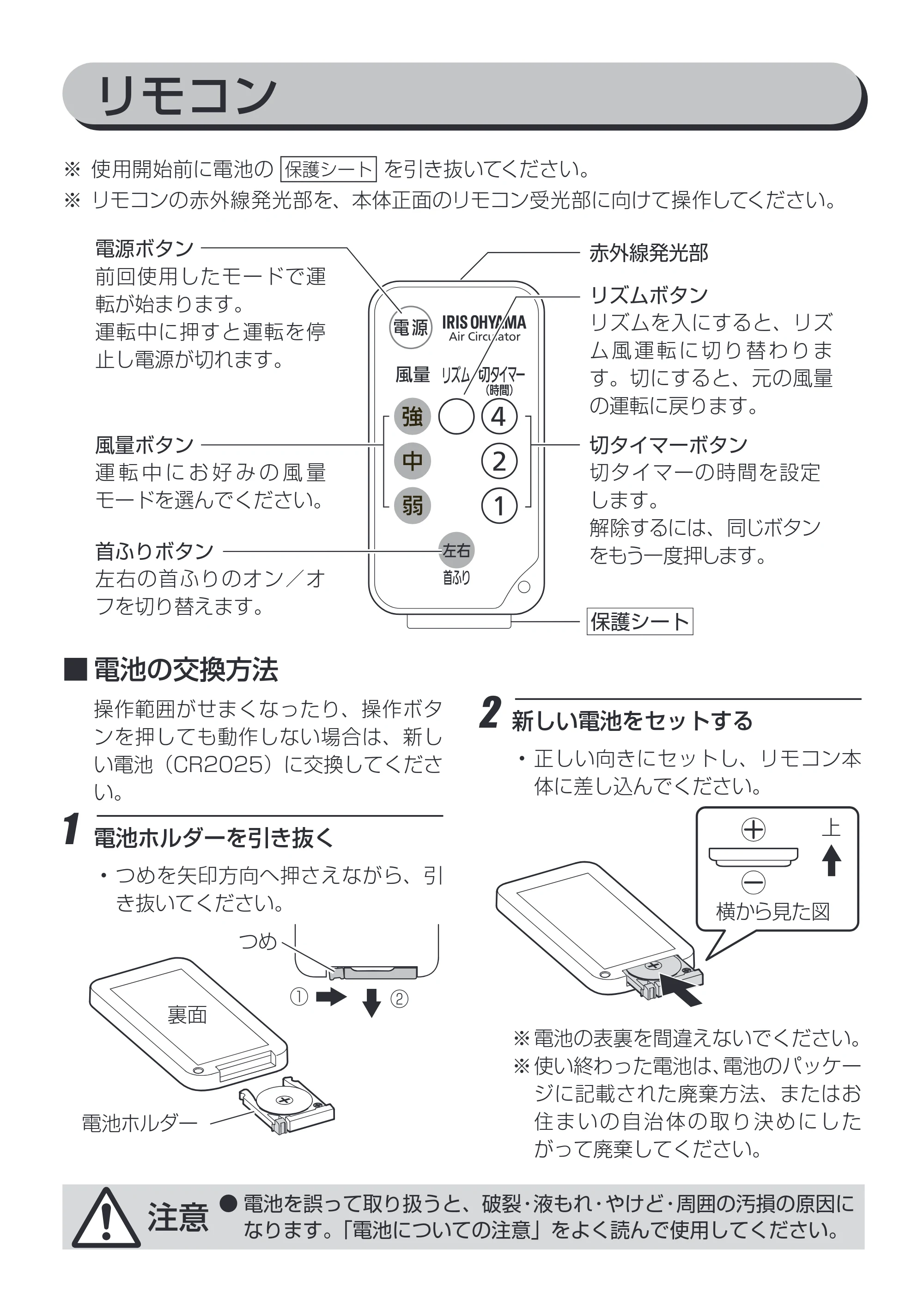 アイリスオーヤマ KCF-SC121 取扱説明書 — 原本ページ — 9ページ