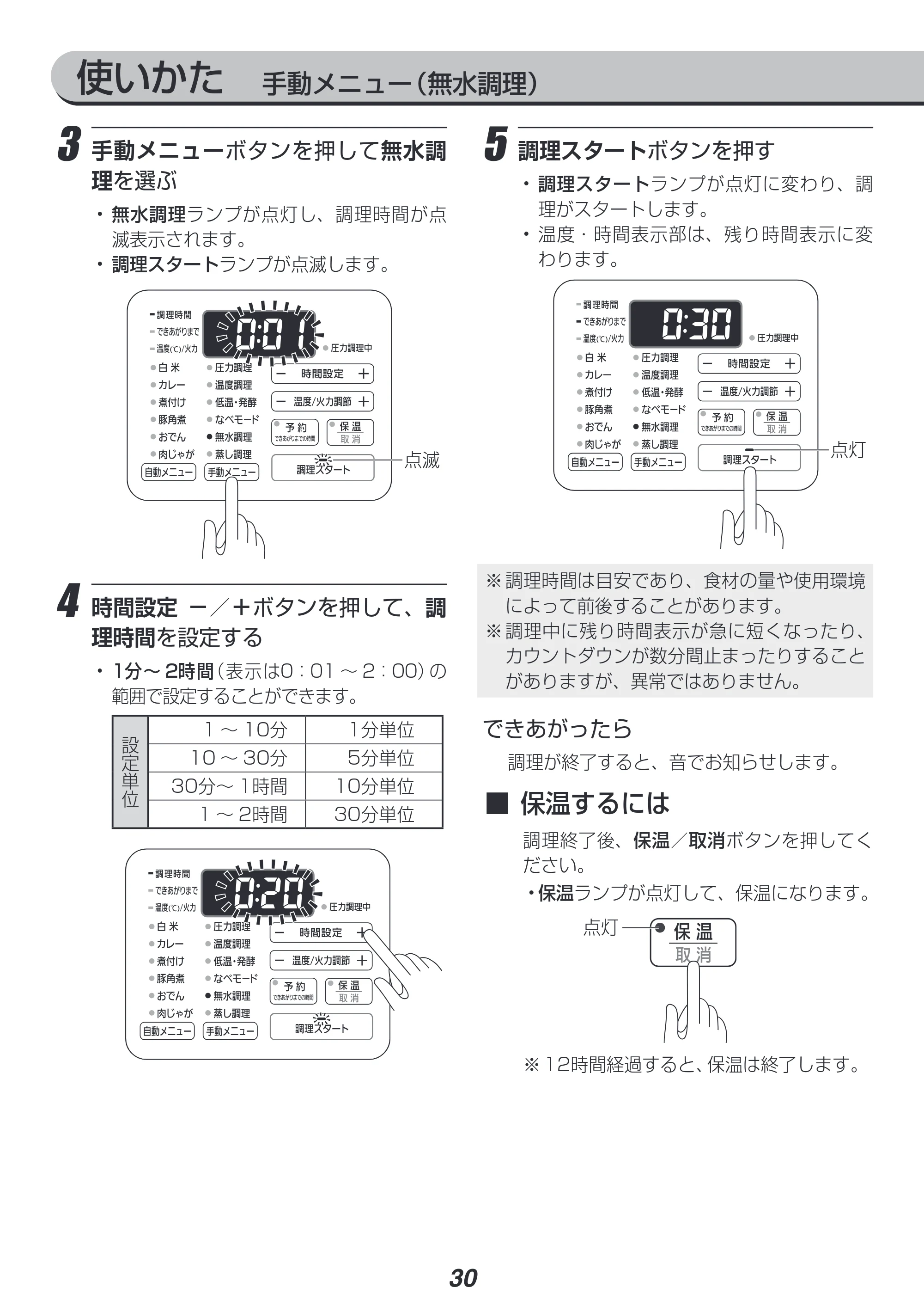 アイリスオーヤマ PC-MA3 取扱説明書 — 原本ページ — 30ページ