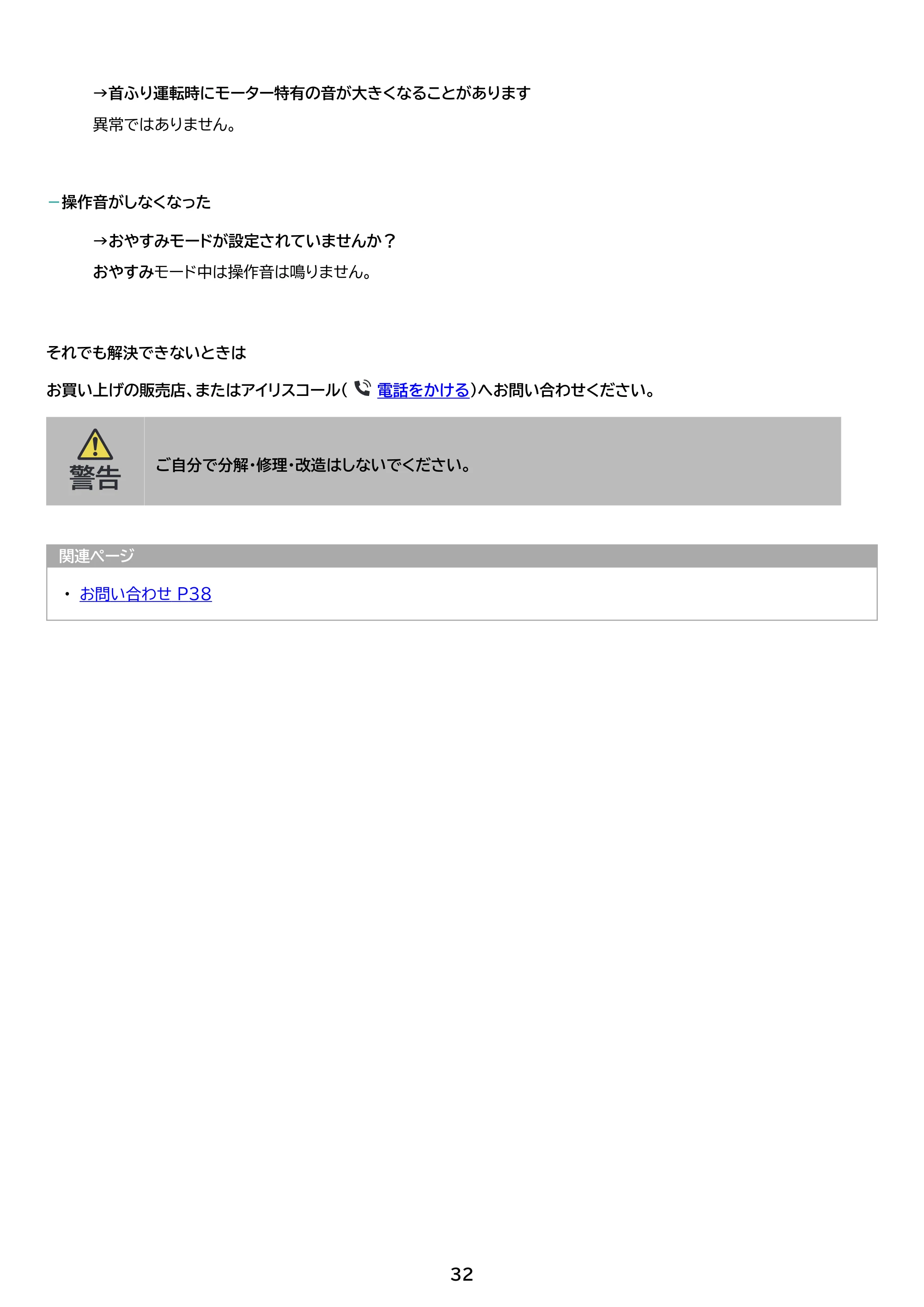 アイリスオーヤマ TWF-CD83 取扱説明書 — 原本ページ — 32ページ