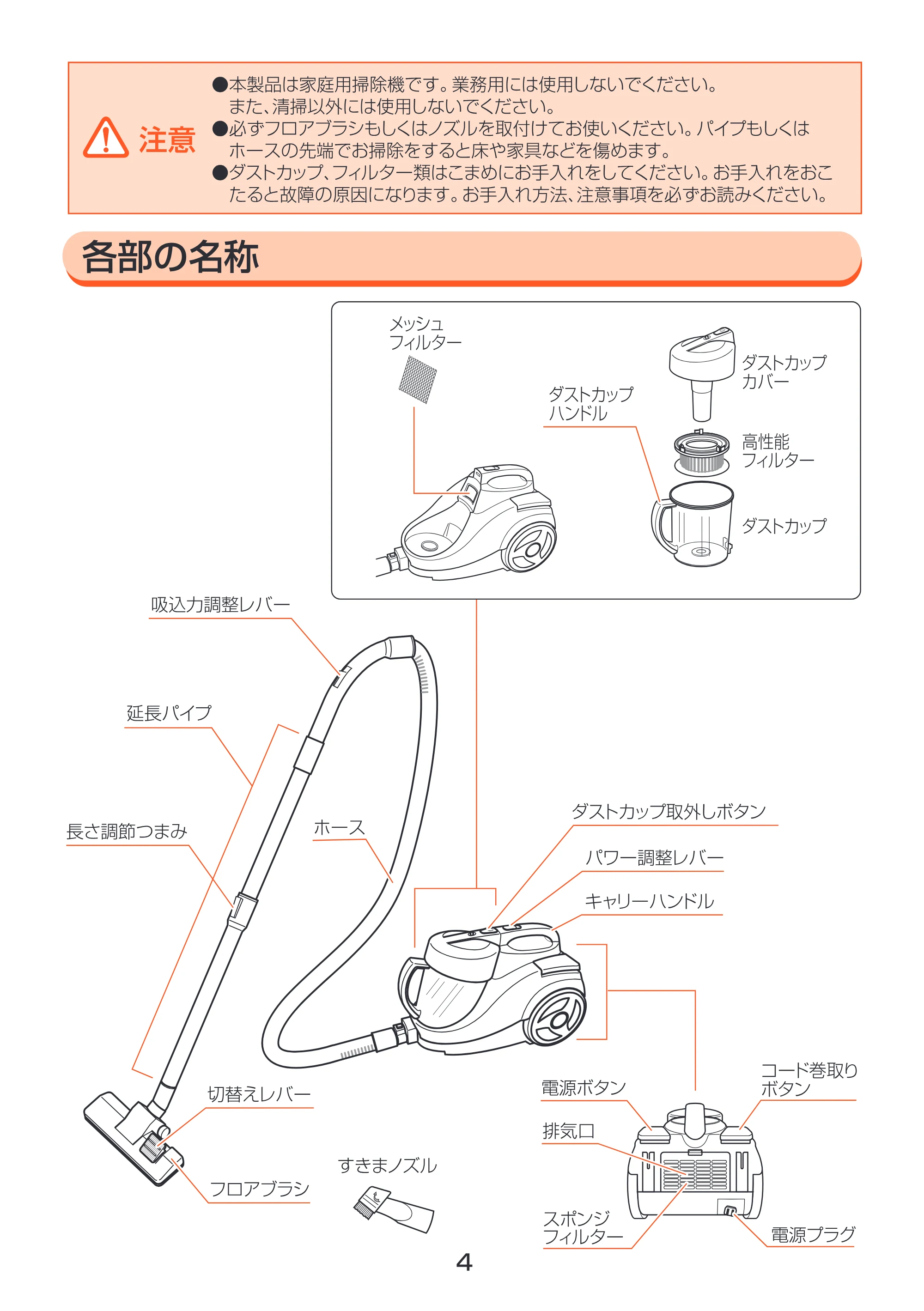 アイリスオーヤマ IC-CN90 取扱説明書 — 原本ページ — 4ページ