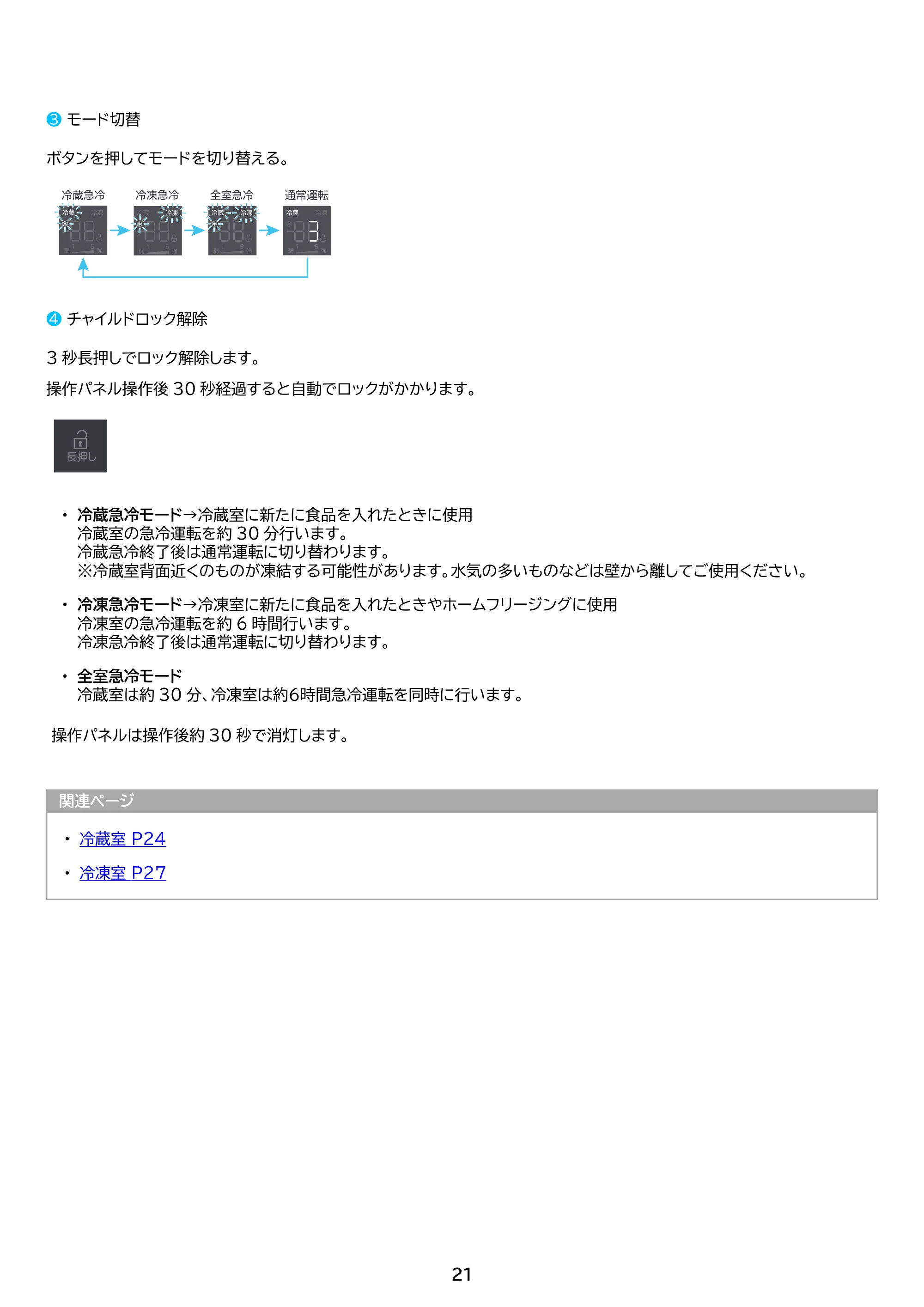 アイリスオーヤマ IRSN-40A 取扱説明書 — 原本ページ — 21ページ