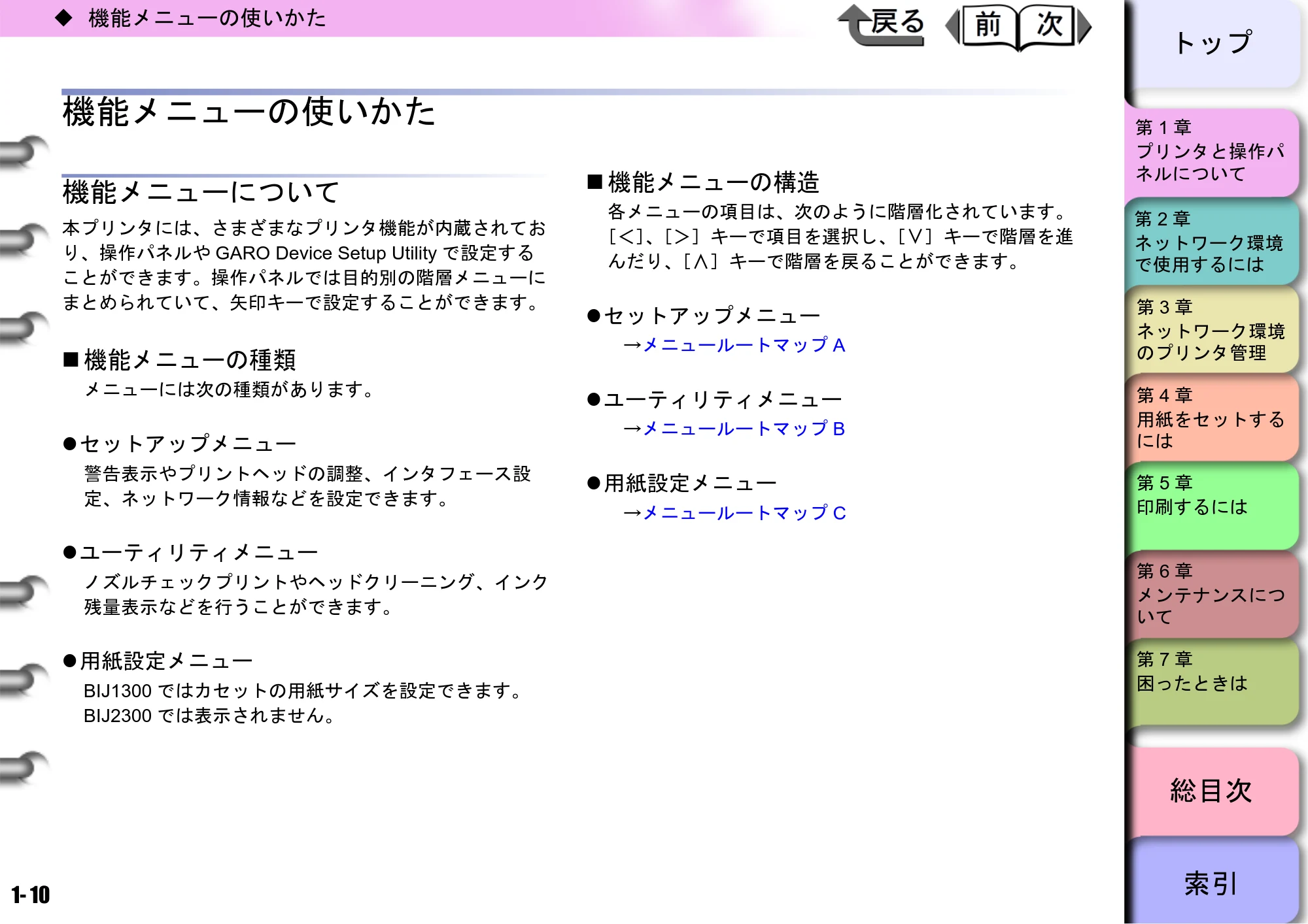 キヤノン BIJ2300/BIJ1300 ユーザーズガイド （PDF形式／28.78Mバイト） — 原本ページ — 13ページ