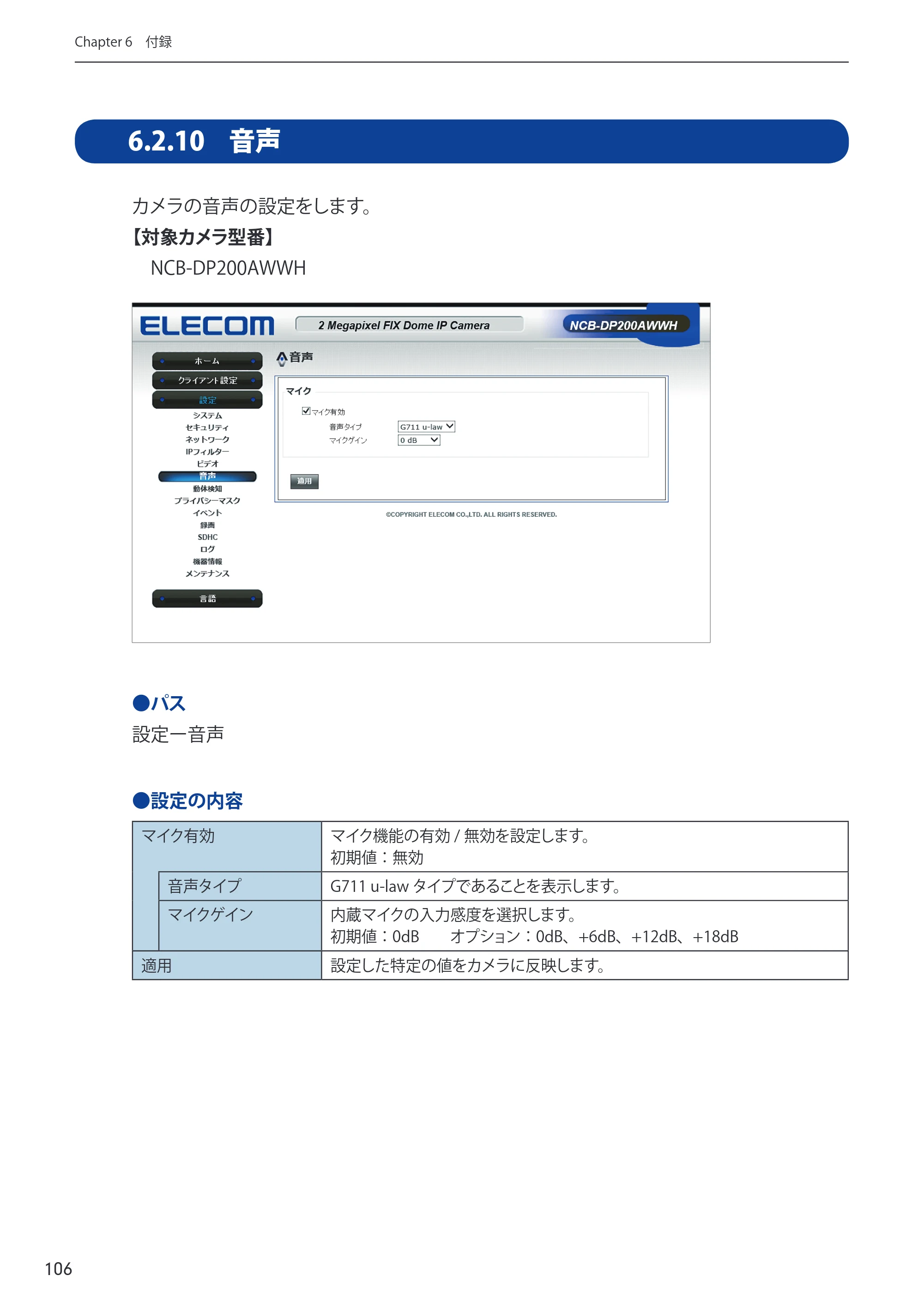 エレコム NCB-BP200BWGR 03.ユーザーズマニュアル — 原本ページ — 106ページ
