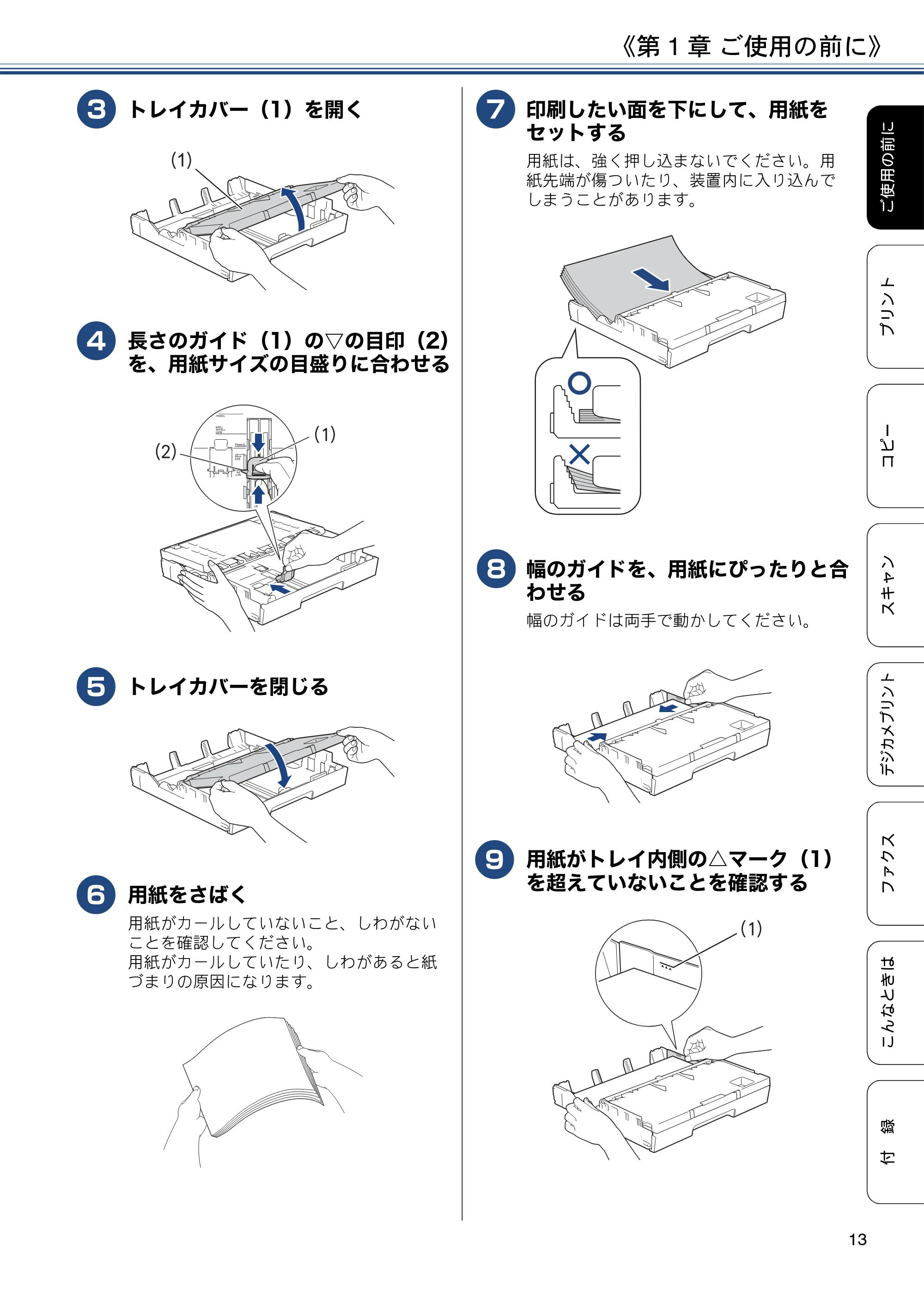 ブラザー MFC-J6573CDW ユーザーズガイド ~基本編~ — 原本ページ — 13ページ