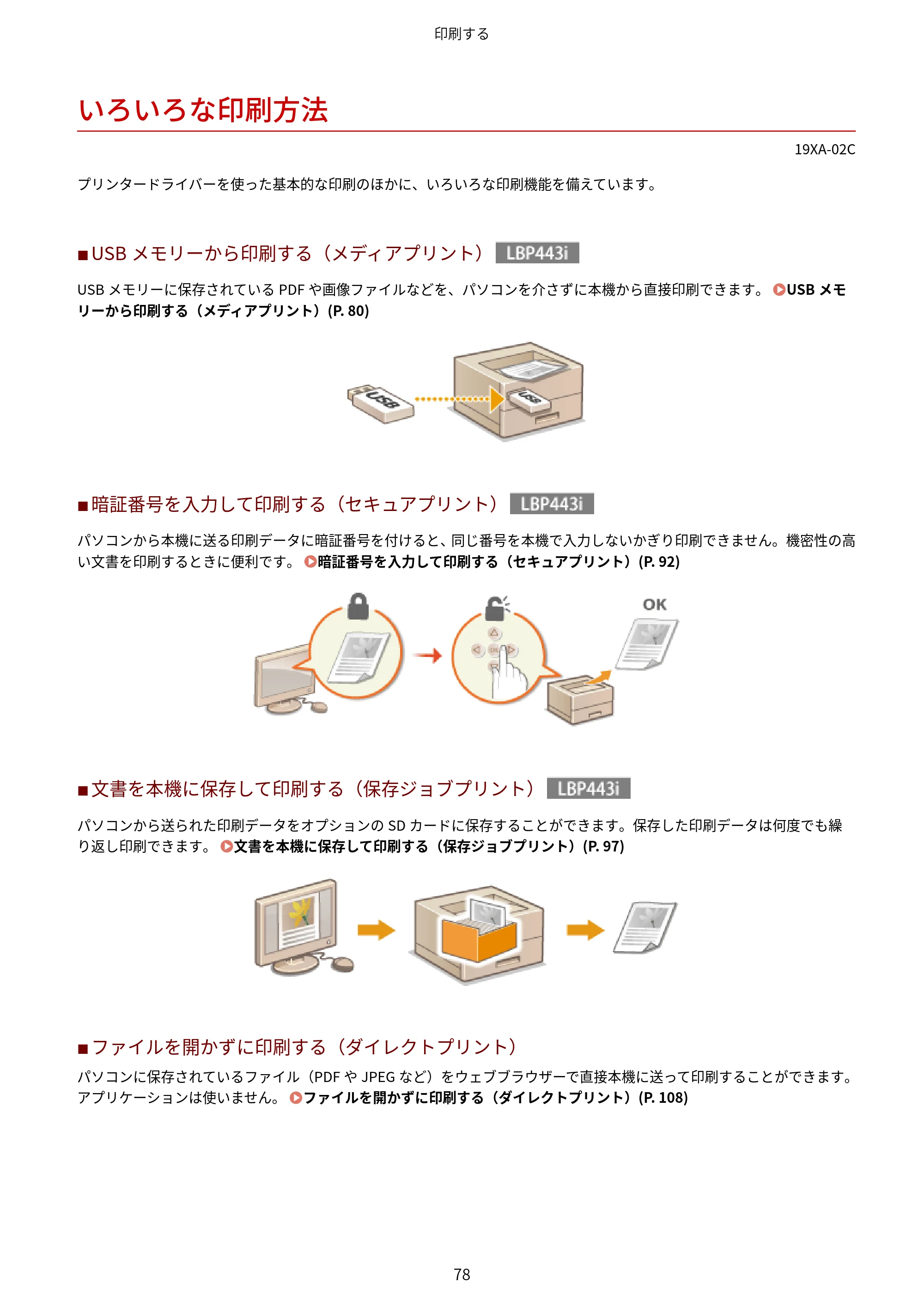 キヤノン LBP443i/LBP442/LBP441/LBP441e ユーザーズガイド 2020年3月26日掲載（PDF：8.04MB） — いろいろな印刷方法 — 原本ページ — 84ページ