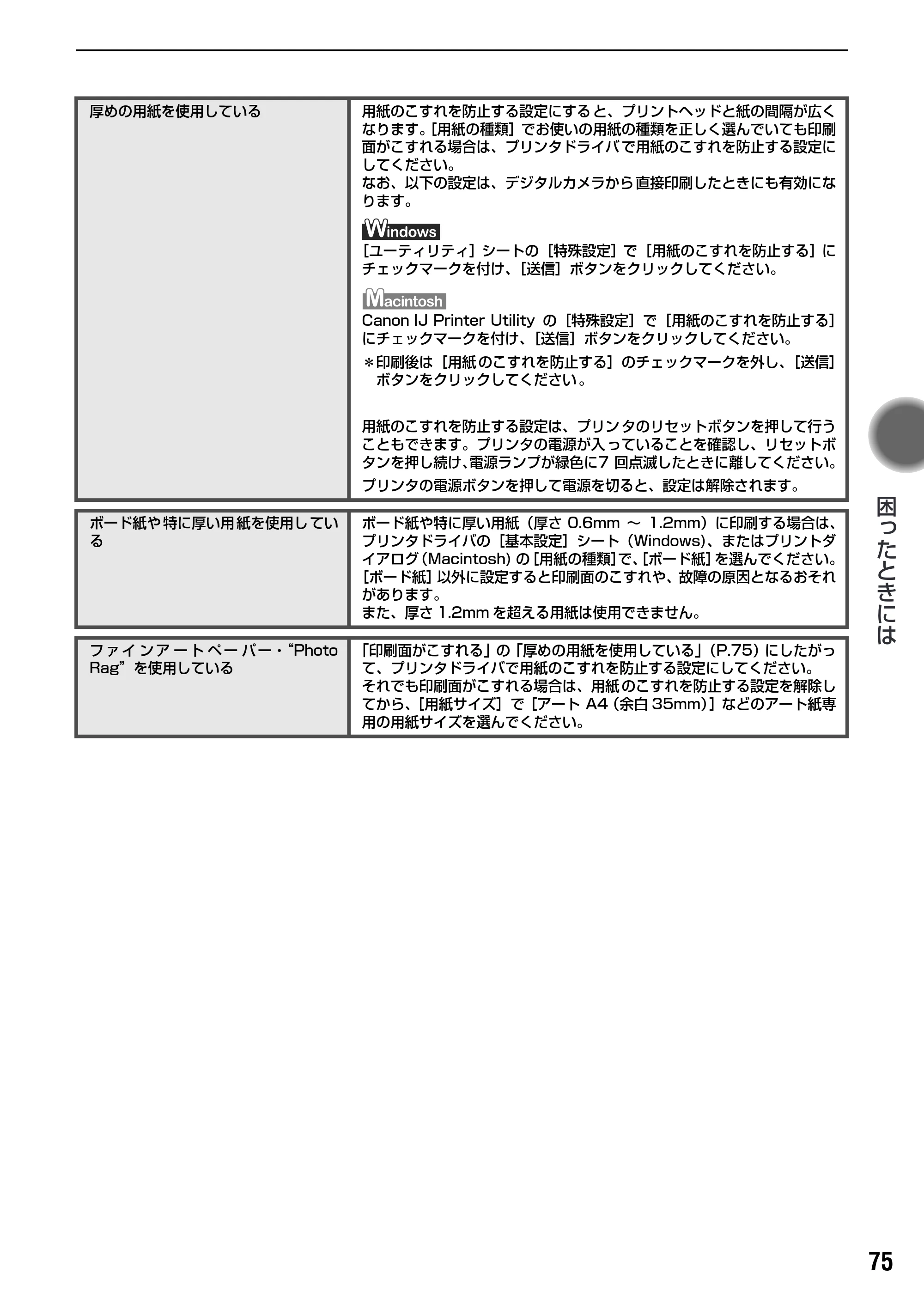 キヤノン PIXUS Pro9000 基本操作ガイド （PDF形式／8.15Mバイト） — 原本ページ — 77ページ
