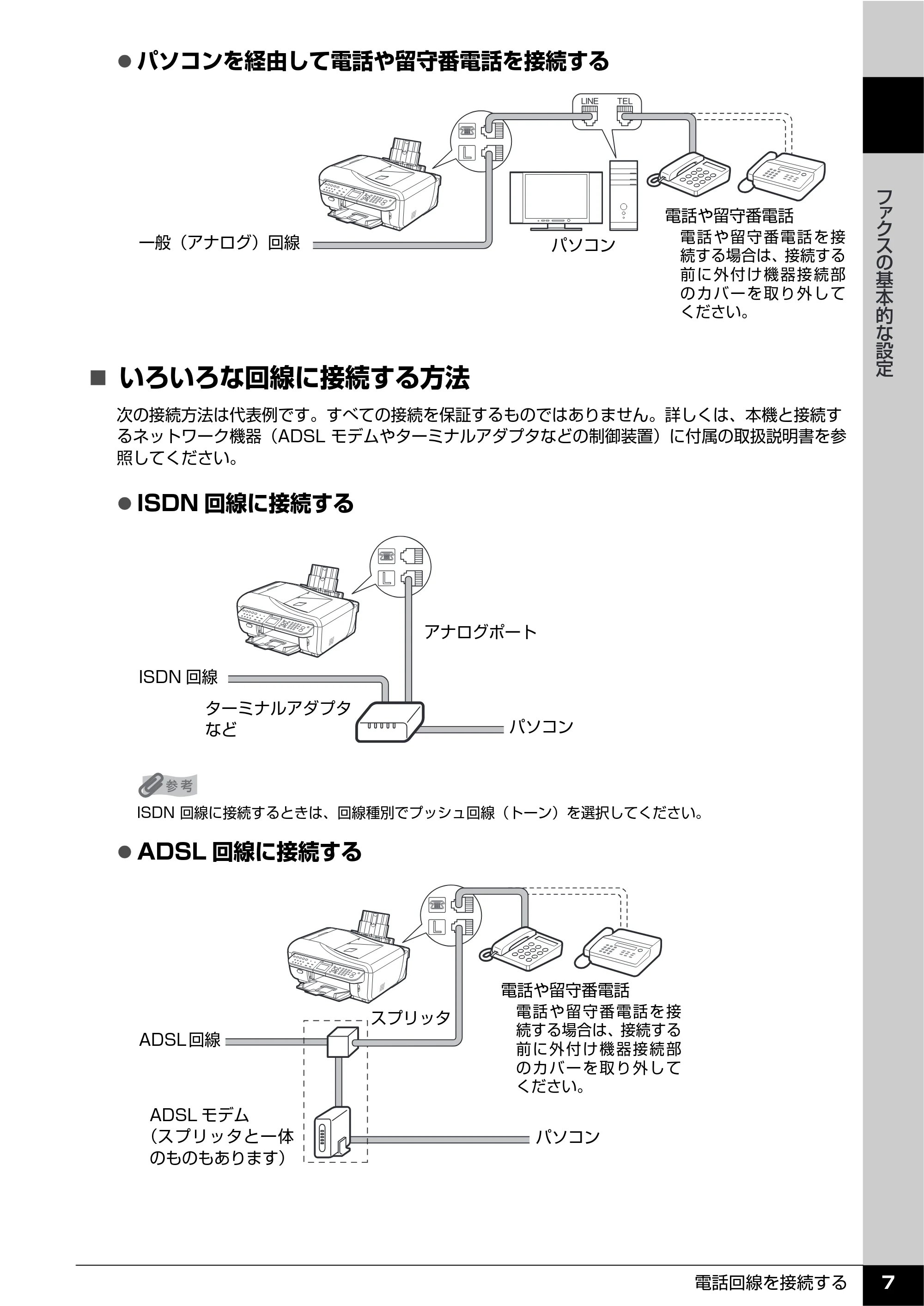 キヤノン PIXUS MX7600 操作ガイド （ファクス操作編） （PDF形式／3.65Mバイト） — 原本ページ — 9ページ
