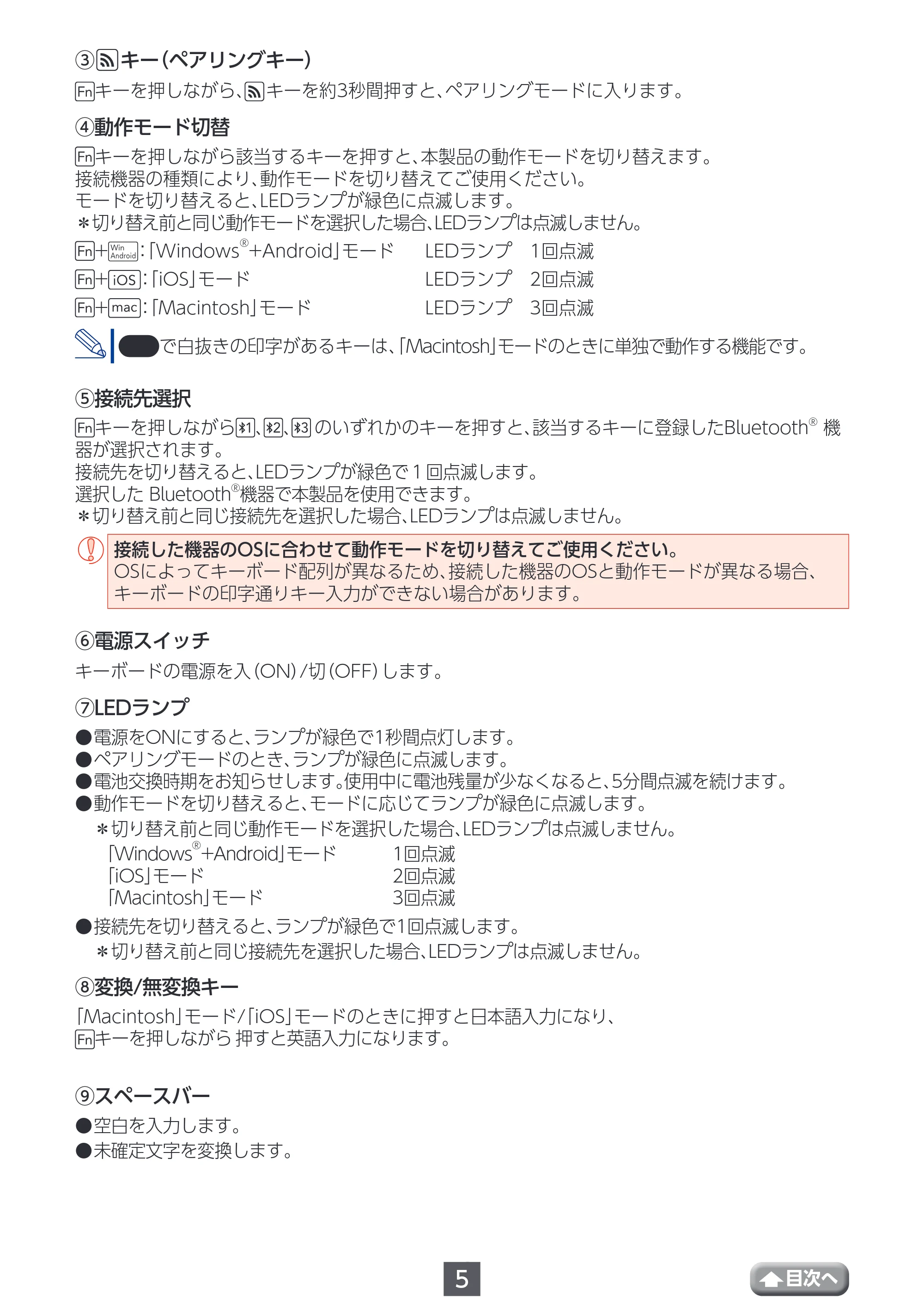エレコム TK-FBP102BK / TK-FBP102BK/EC / TK-FBP102BU ユーザーズマニュアル — 原本ページ — 5ページ