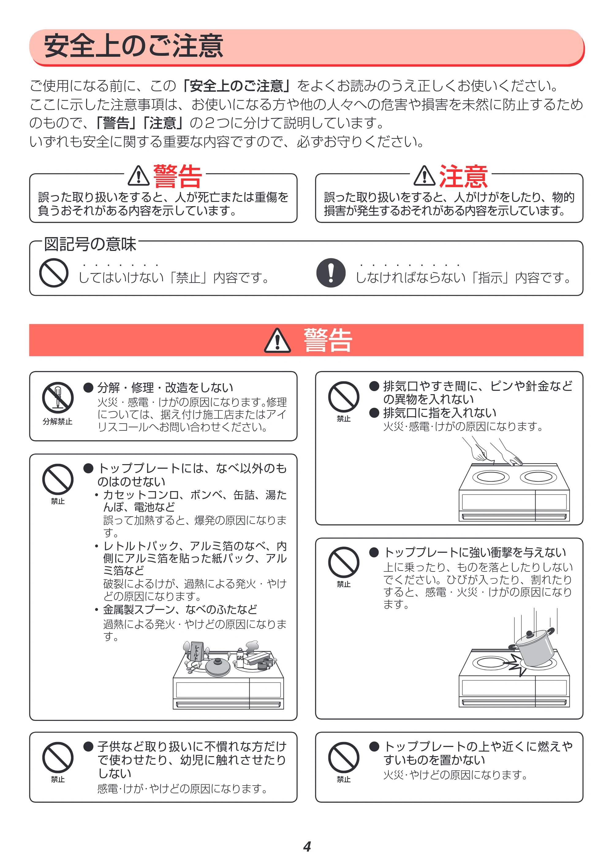 アイリスオーヤマ IHC-SG221V 取扱説明書 — 原本ページ — 6ページ