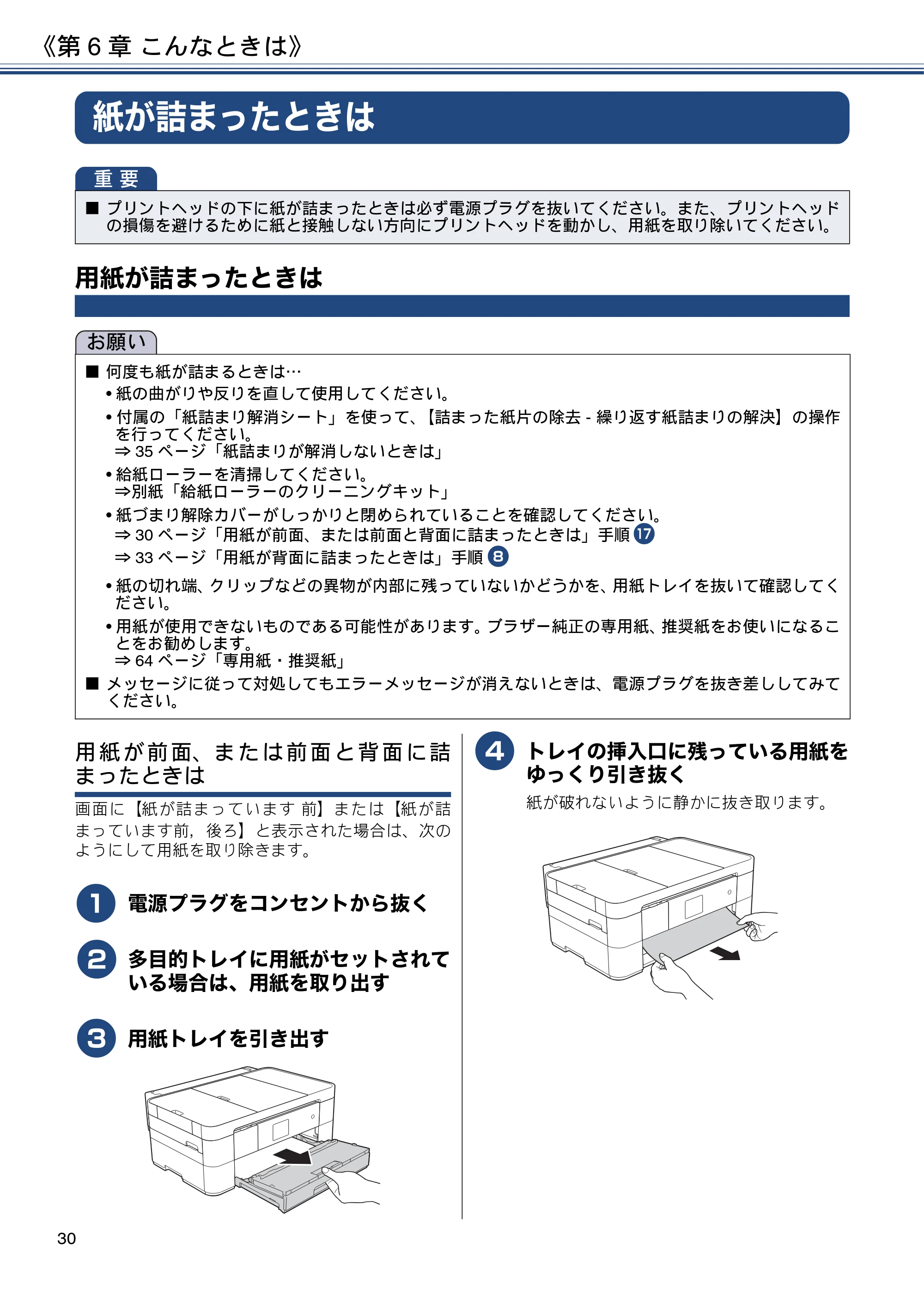 ブラザー DCP-J4225N ユーザーズガイド ～基本編～ — 第6章 こんなときは — 原本ページ — 30ページ
