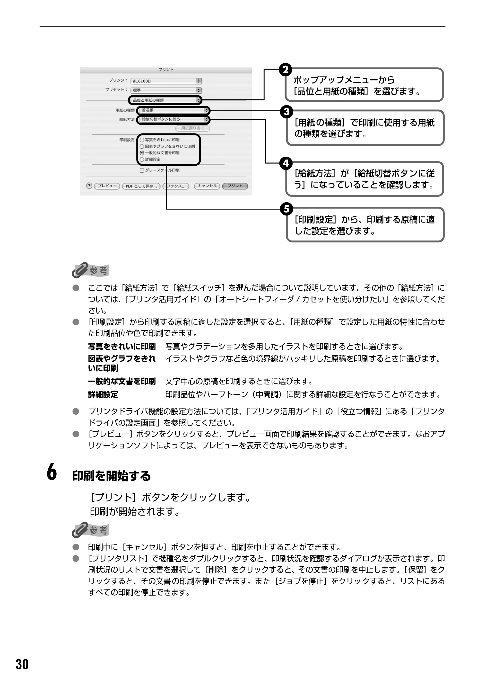 キヤノン PIXUS iP6100D 基本操作ガイド （PDF形式／11.54Mバイト） — 原本ページ — 32ページ