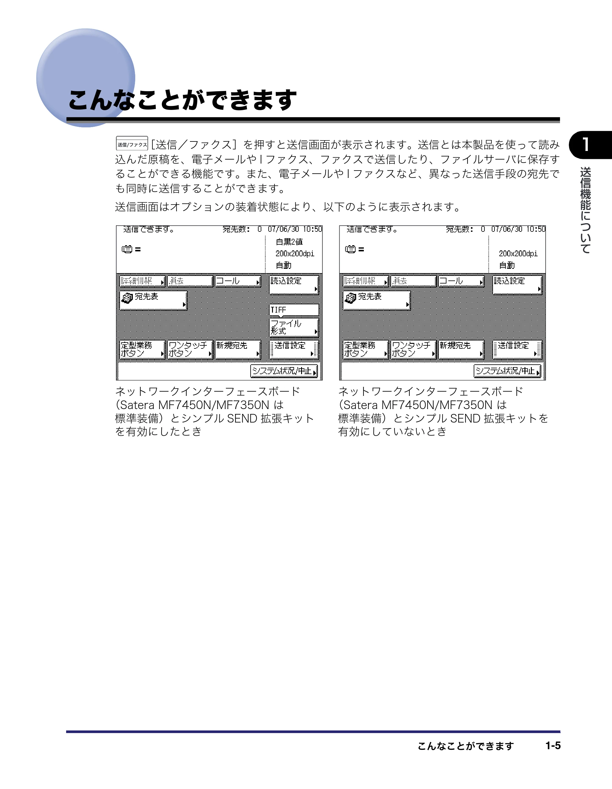キヤノン MF7450N/MF7350N/MF7330 送信／ファクスガイド （PDF形式／12.34Mバイト） — こんなことができます — 原本ページ — 19ページ