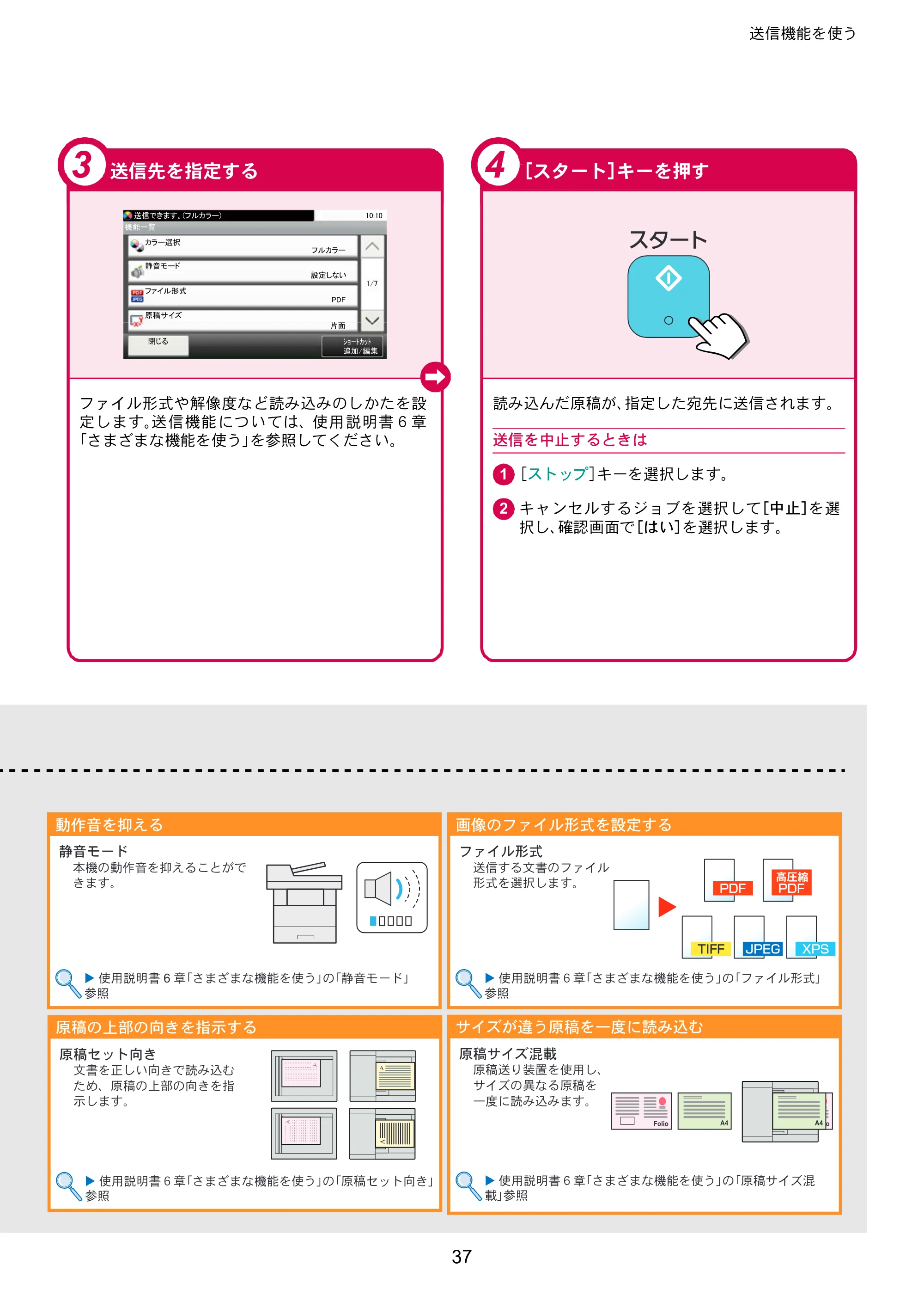 京セラ TASKalfa 352ci TASKalfa 352ci クイックガイド — 原本ページ — 37ページ