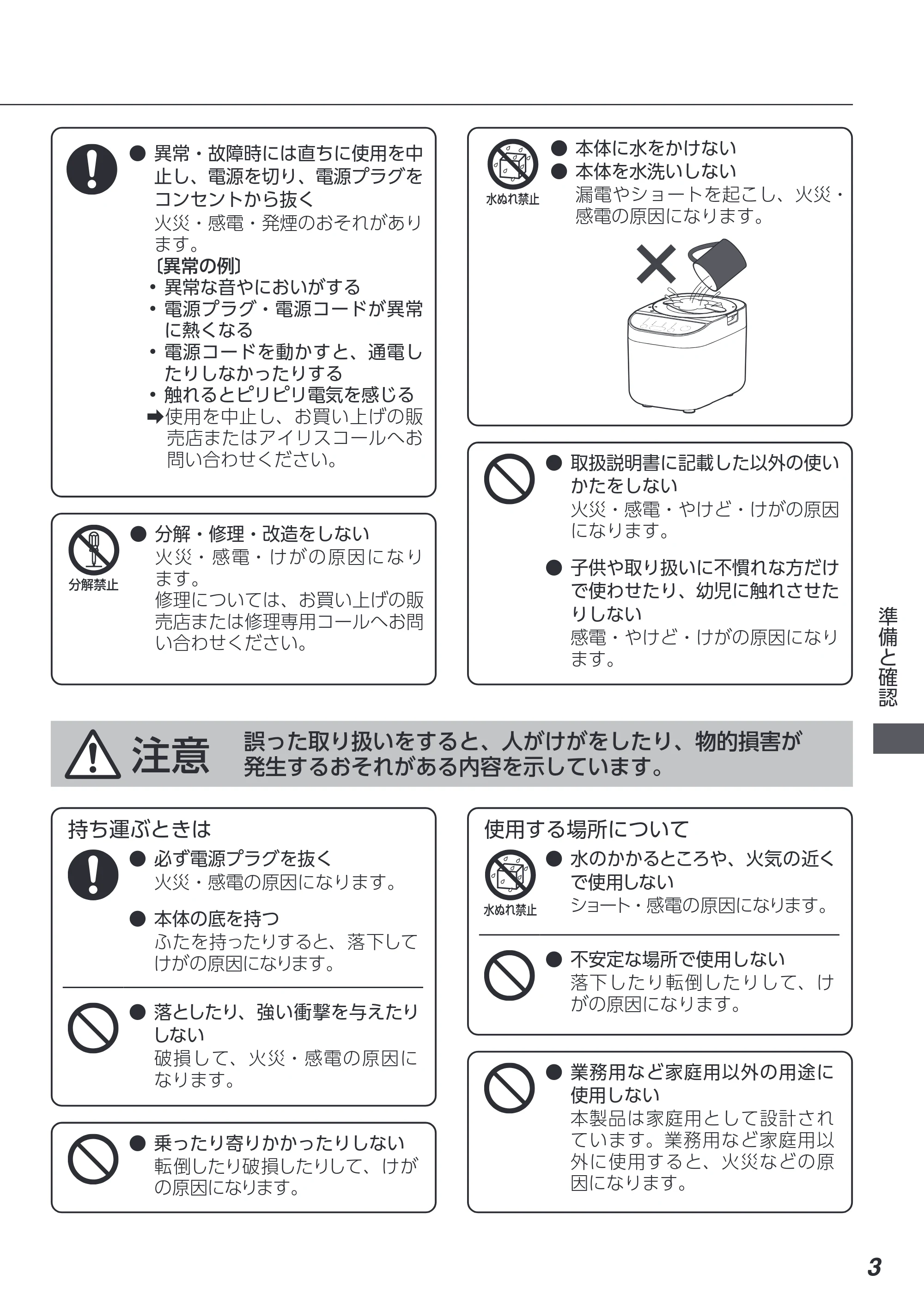 アイリスオーヤマ RCI-C5 取扱説明書 — 原本ページ — 3ページ