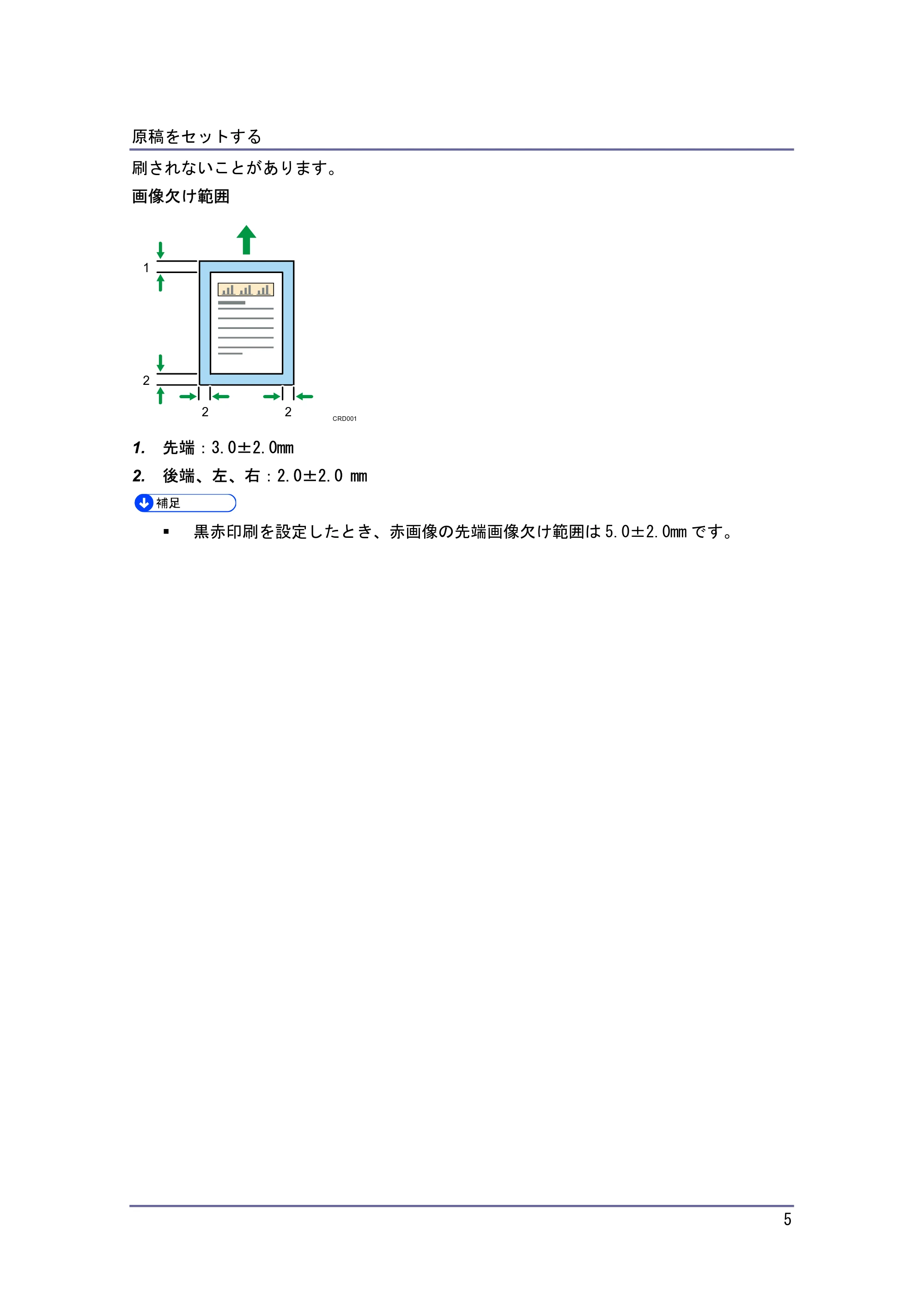 キヤノン PostScript3 用紙の仕様とセット方法 （PDF形式／3.09Mバイト） — 原本ページ — 5ページ