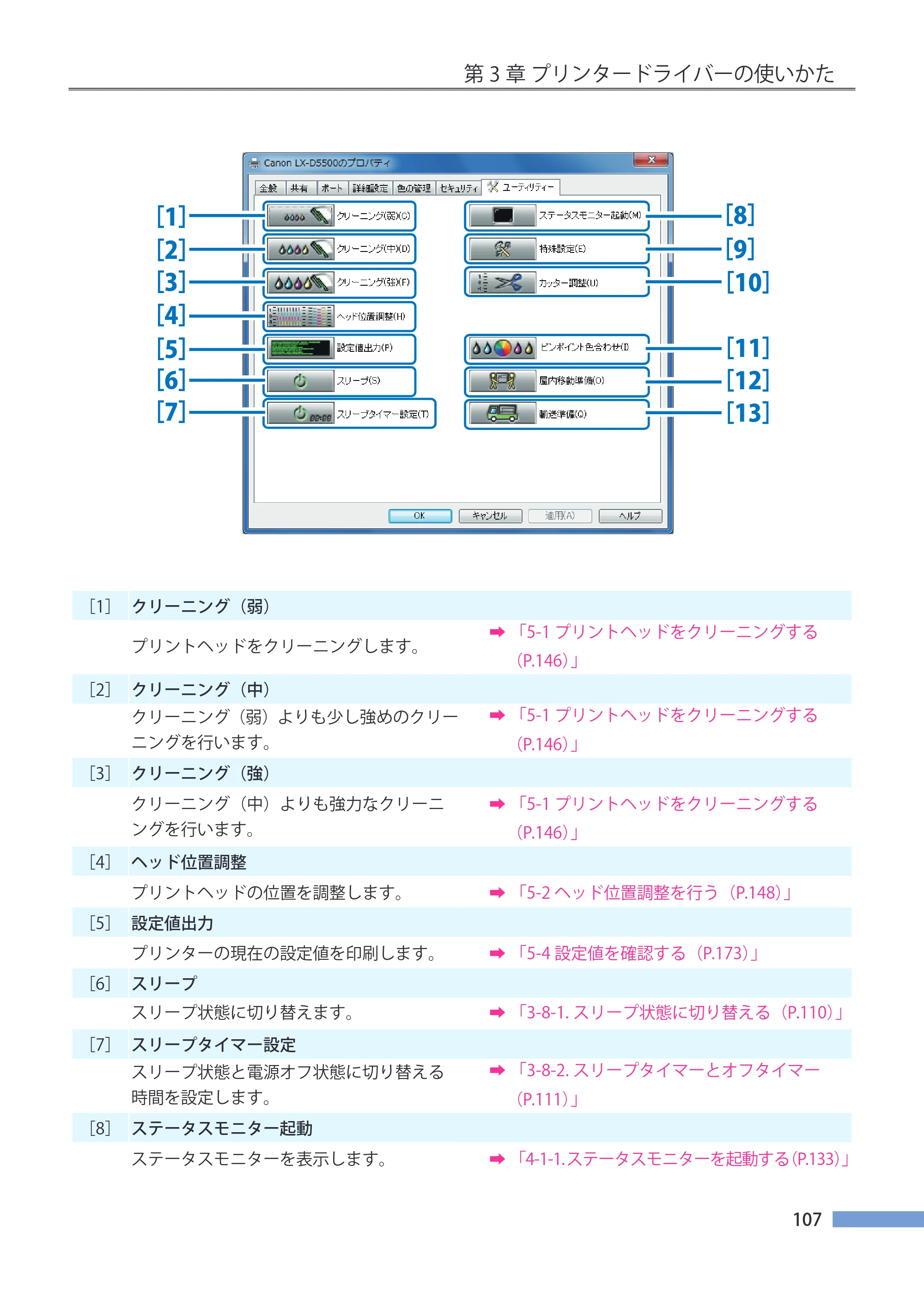 キヤノン LX-P5500/LX-D5500 LX-P5500／LX-D5500 （BJI-P511M用）ユーザーズガイド 2025年7月24日更新（PDF：14.6MB） — 原本ページ — 114ページ