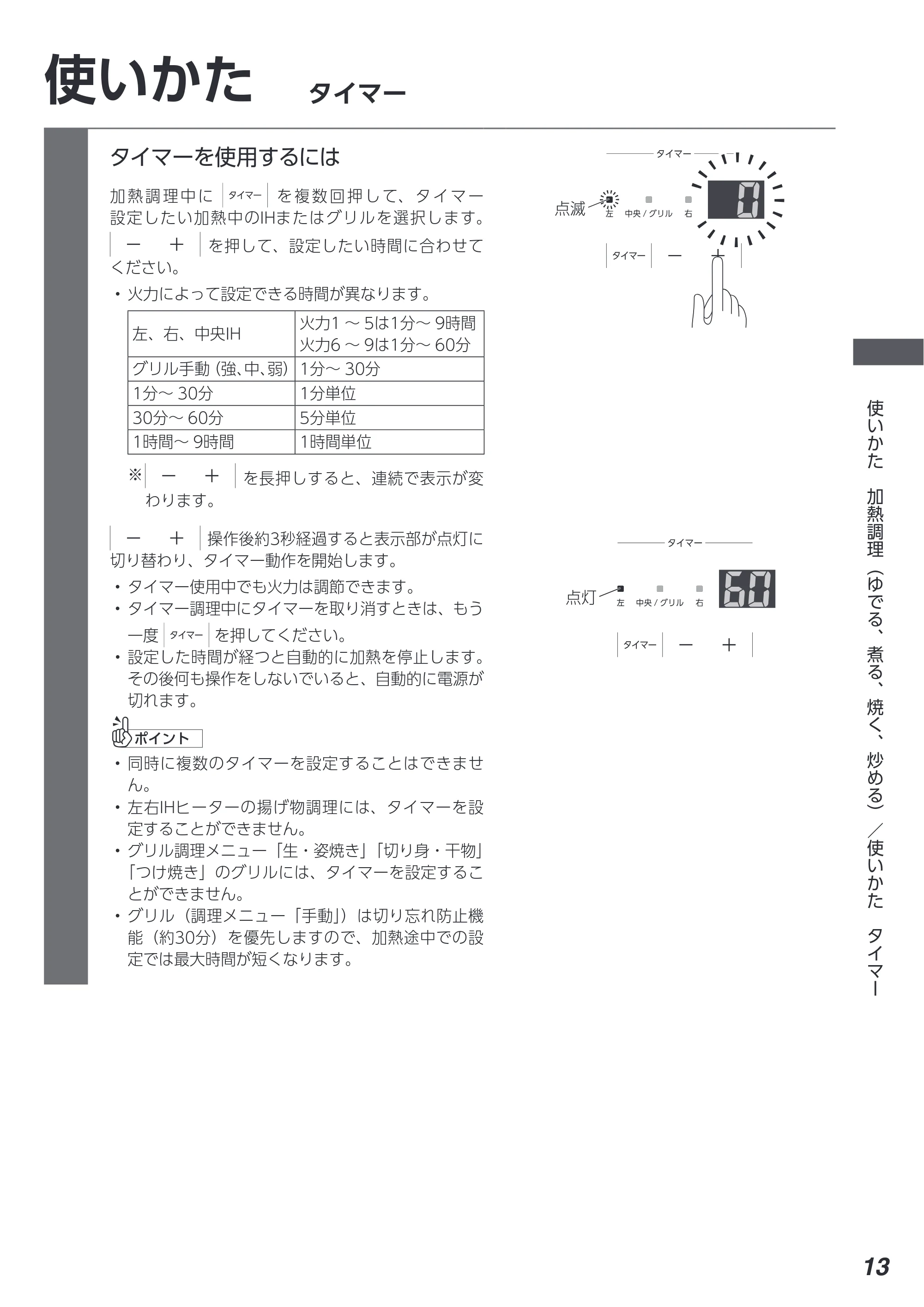 アイリスオーヤマ IHC-B3201 取扱説明書 — 原本ページ — 13ページ