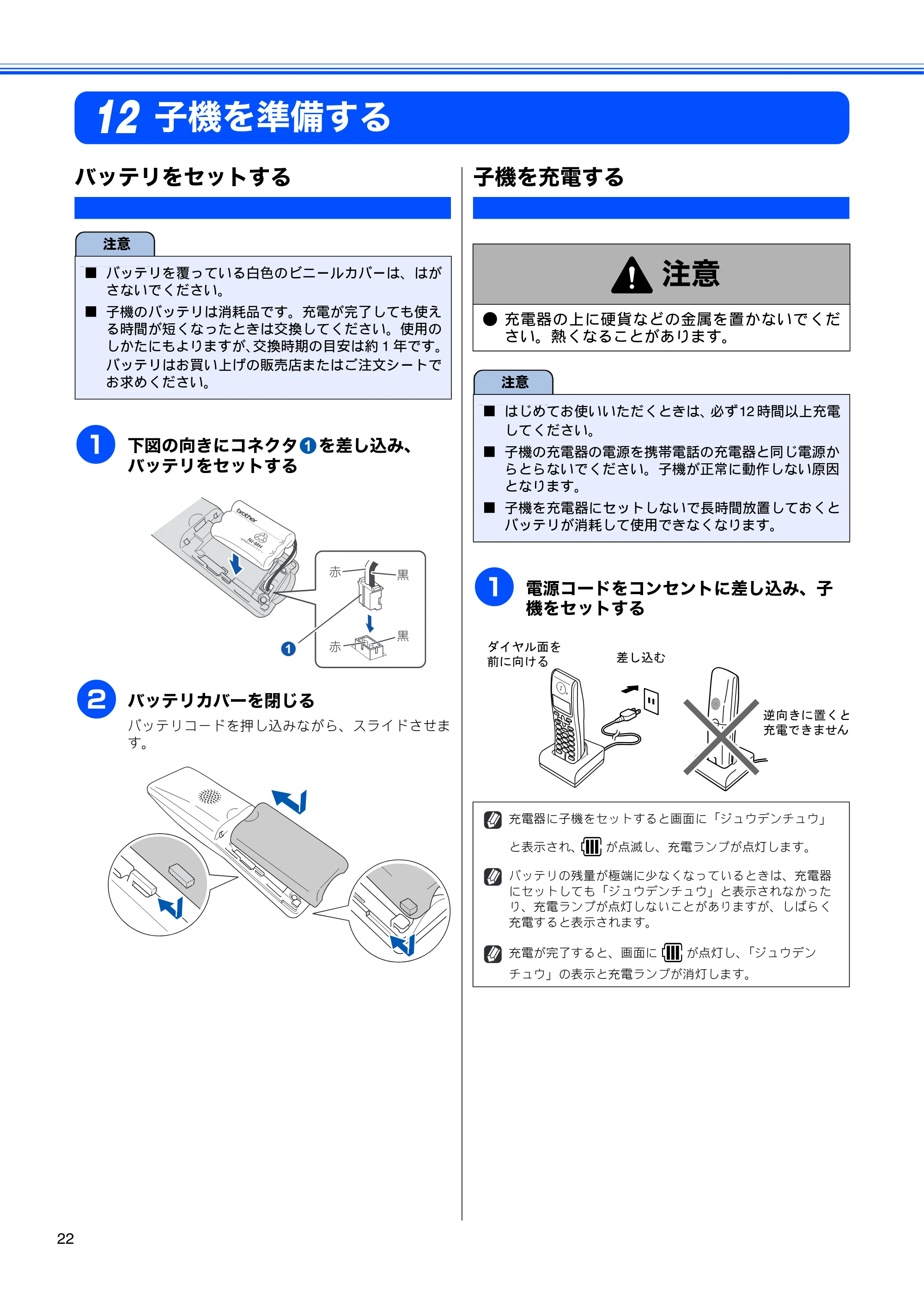 ブラザー MFC-J950DN / MFC-J950DWN かんたん設置ガイド — 子機を準備する — 原本ページ — 24ページ