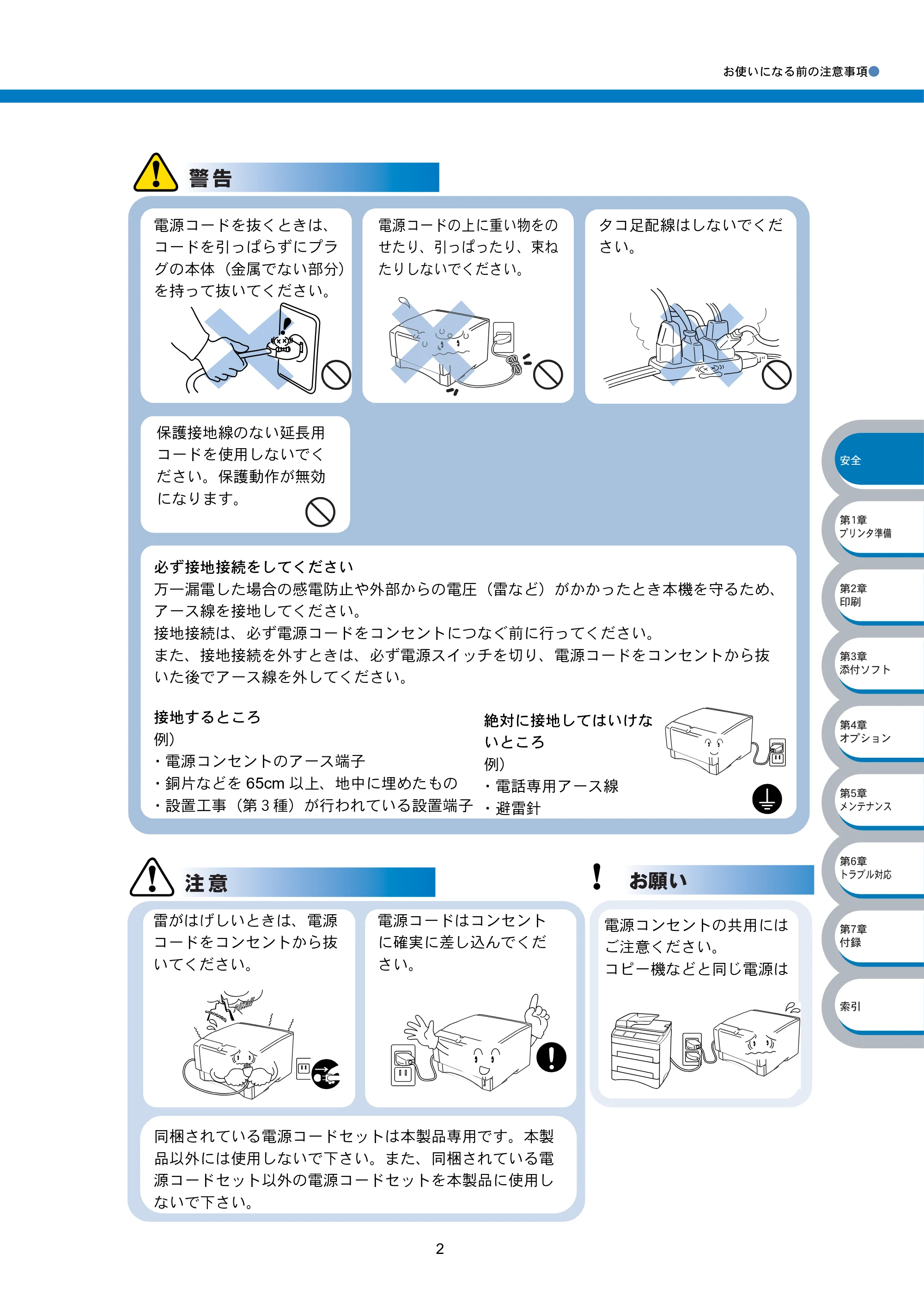 ブラザー HL-5040 / HL-5070DN 取扱説明書(本体) — 原本ページ — 7ページ