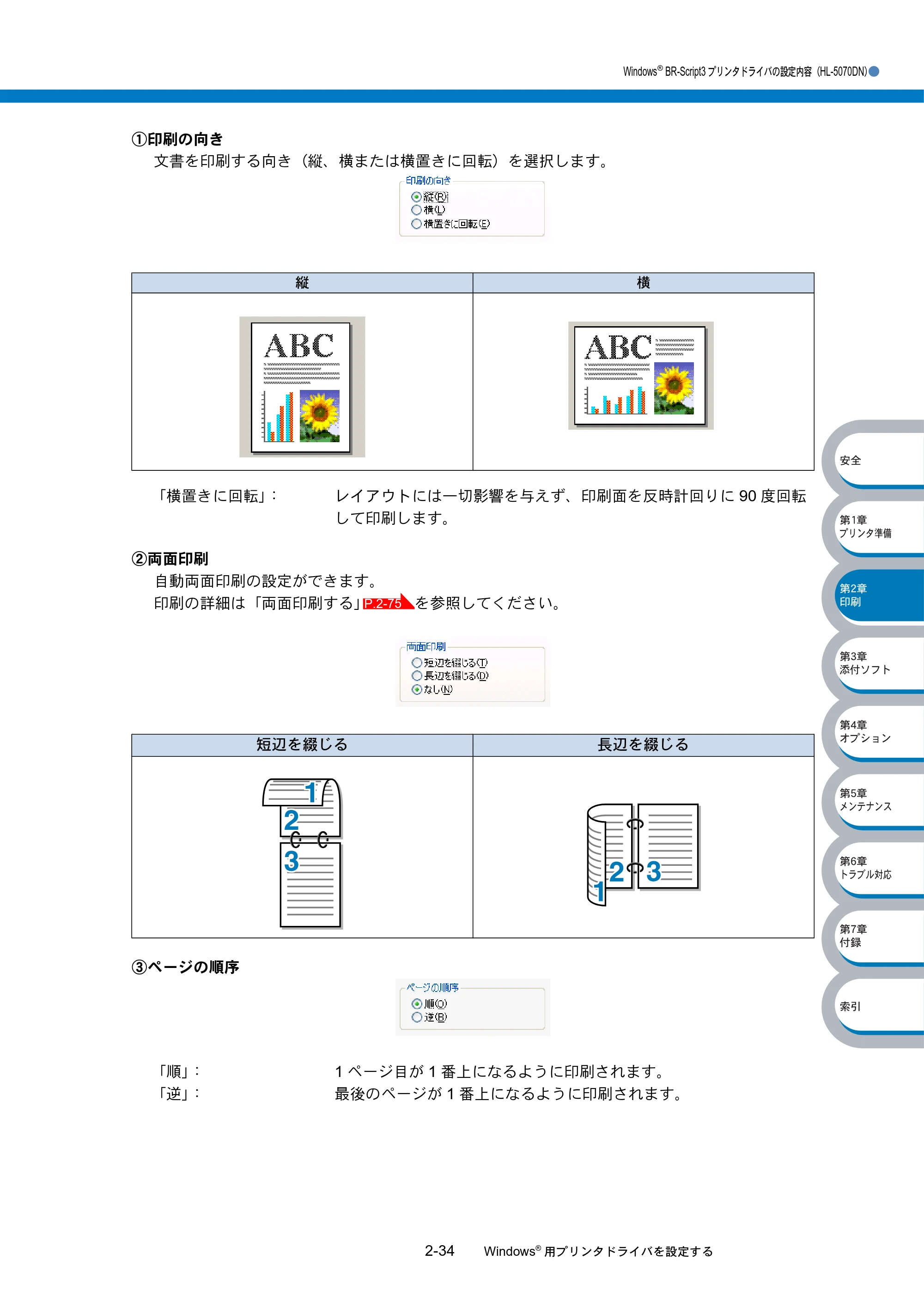 ブラザー HL-5040 / HL-5070DN 取扱説明書（本体） — 原本ページ — 70ページ