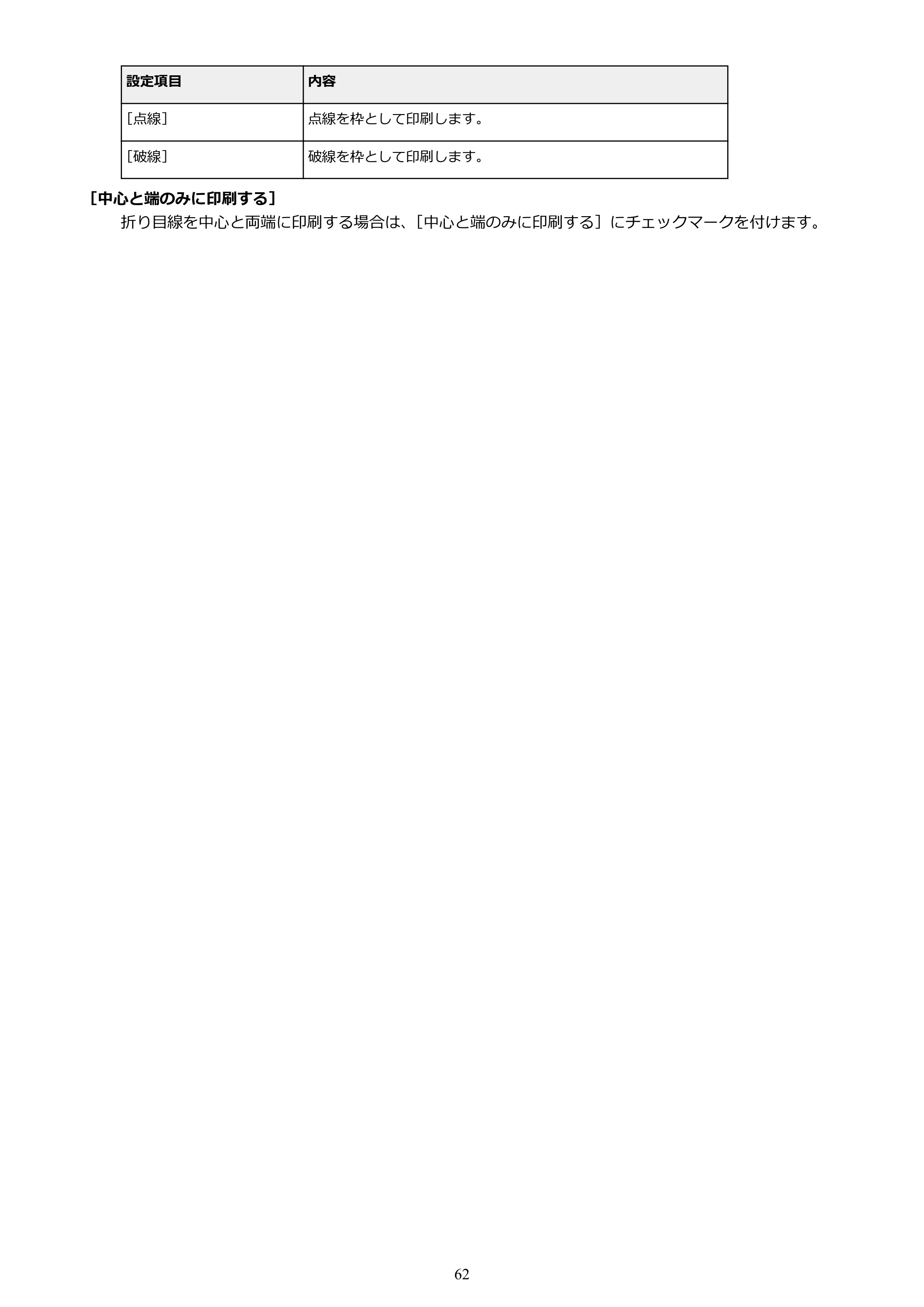 キヤノン PRO-1000 / PRO-2000 / PRO-4000 Free Layout ガイド(Windows版)2019年10月9日掲載(PDF:3.64MB) — 原本ページ — 62ページ